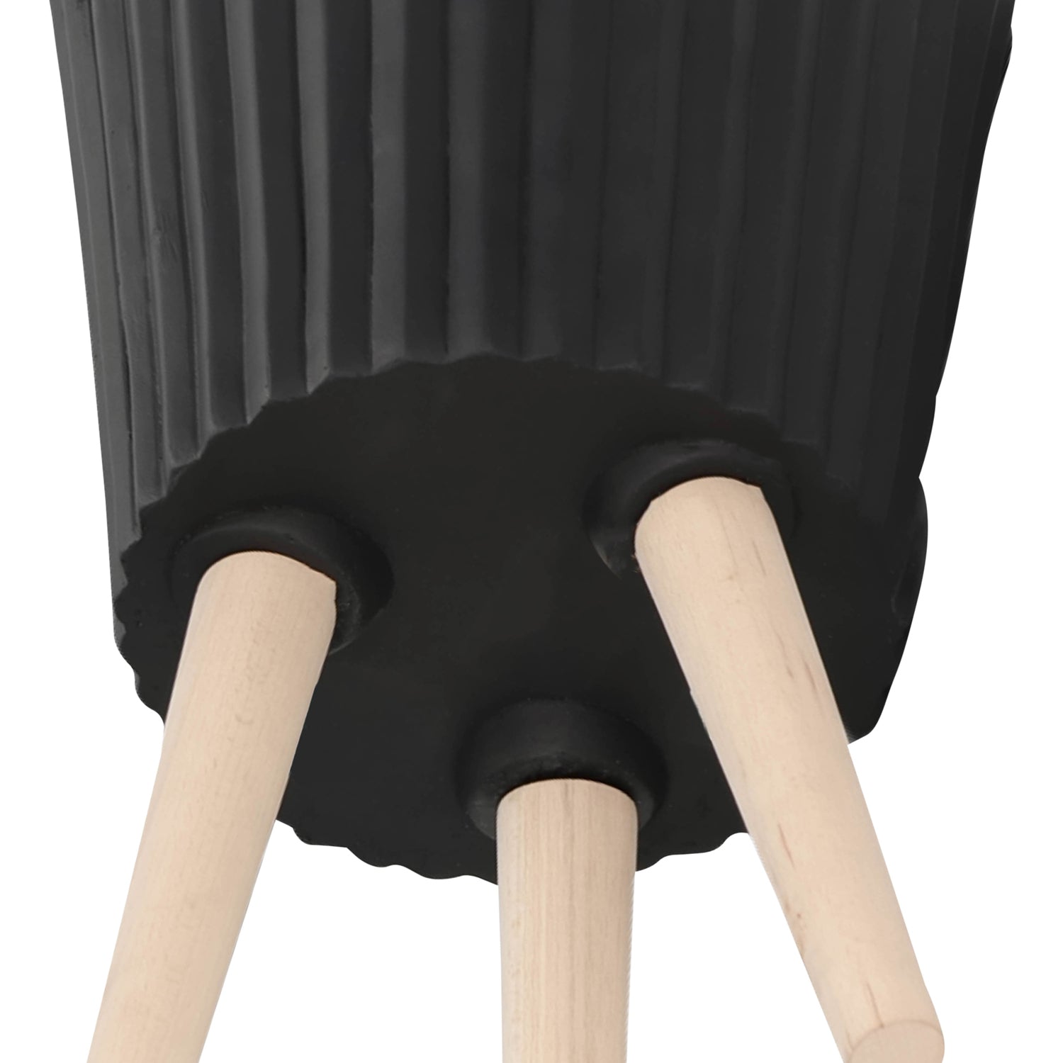 Maceta 53X30X30  Negro Natural Setx2