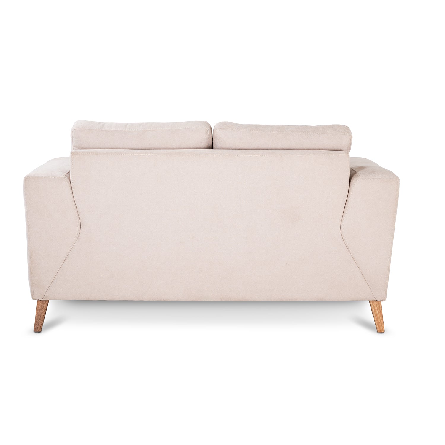 Sofa 3 Puestos Tebas Velvet Verdi Beige, Natural