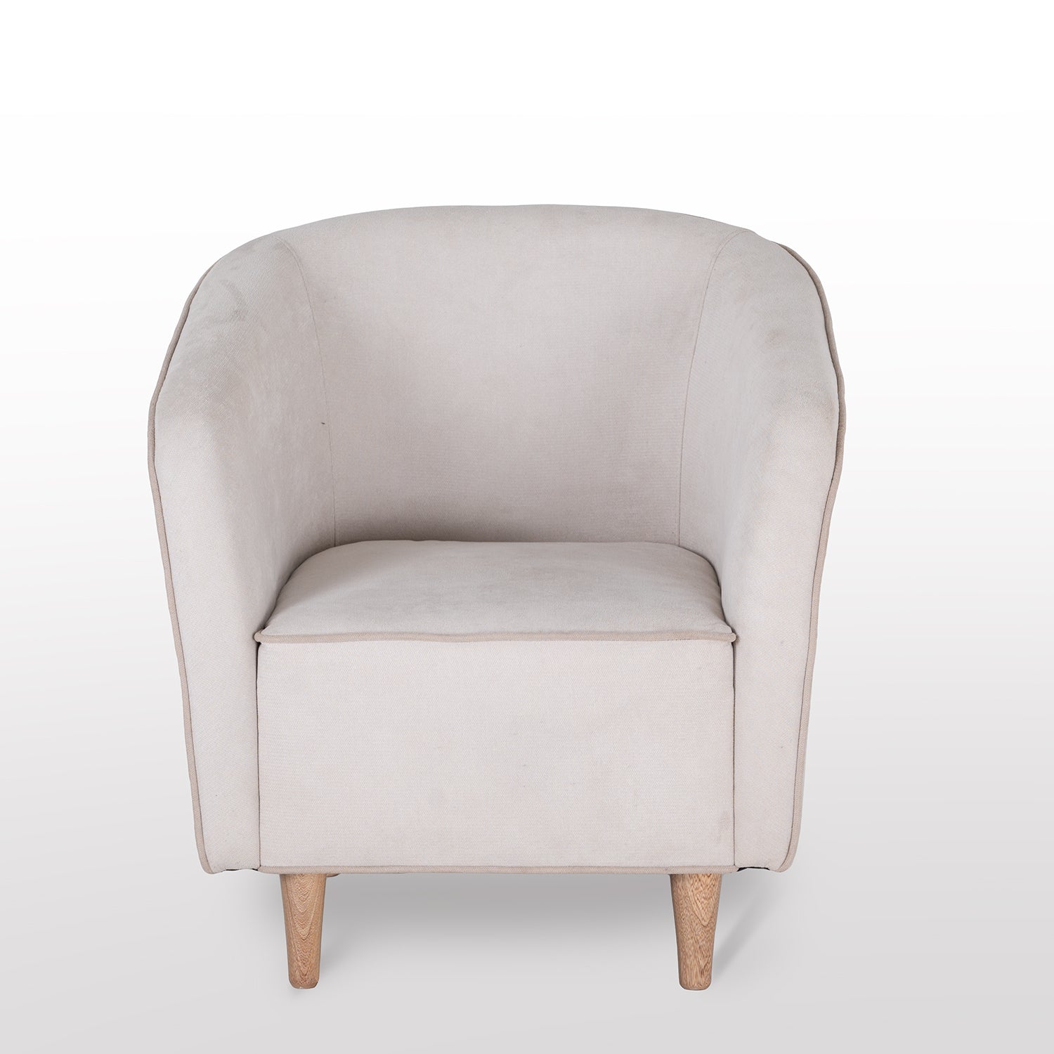 Poltrona Oporto Lino Kazan Beige Camel, Natural