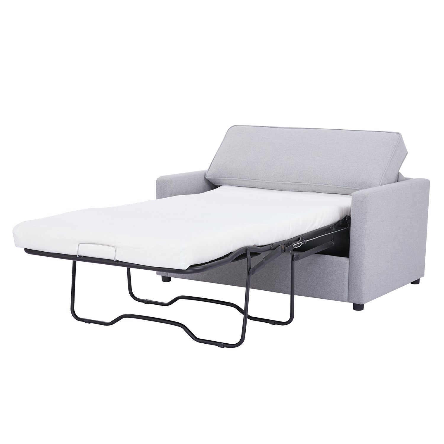 Sofa Cama Soho Microfibra Gris Plata