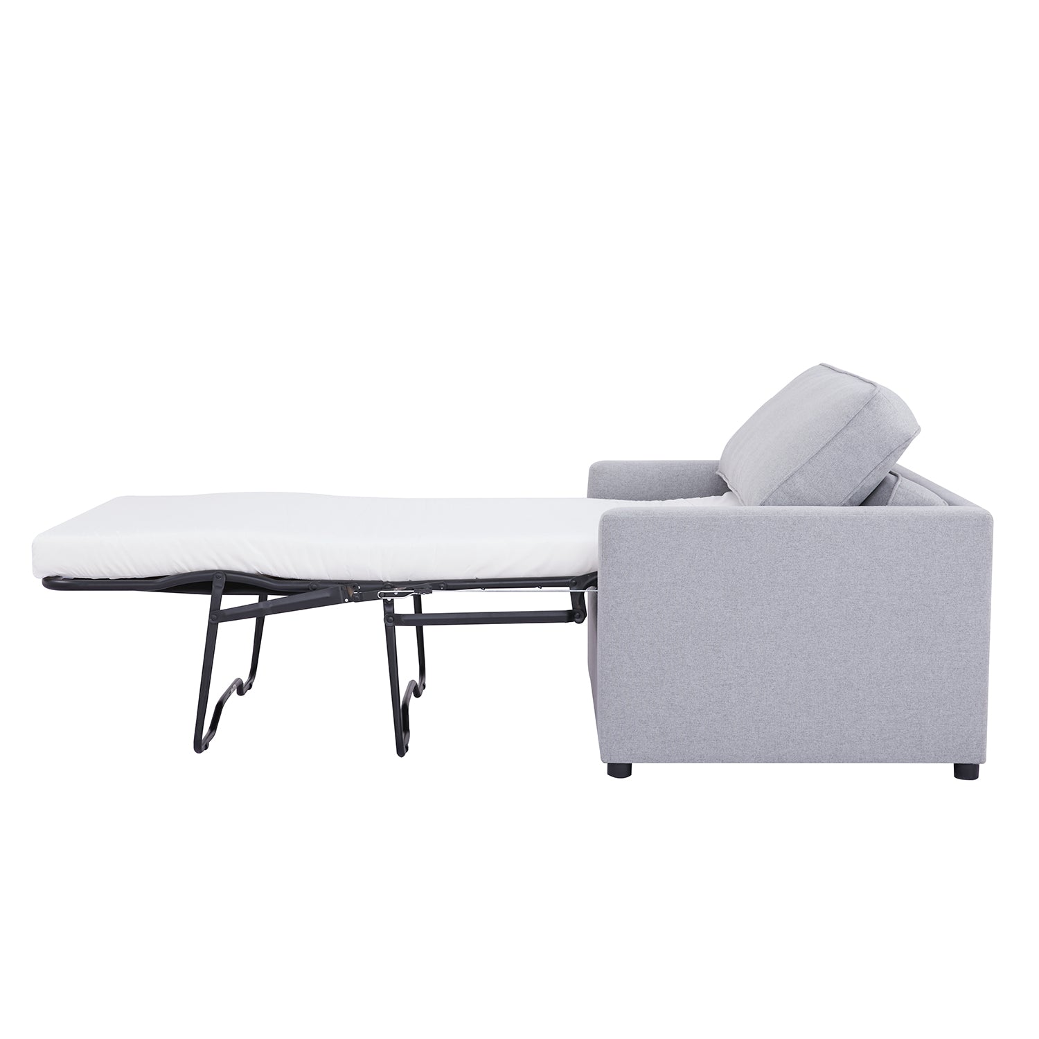 Sofa Cama Soho Microfibra Gris Plata