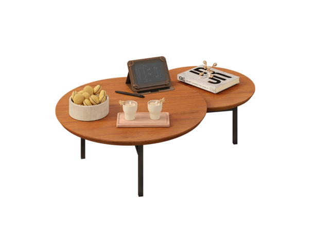 Mesa De Centro Charlot 103X78 Natural
