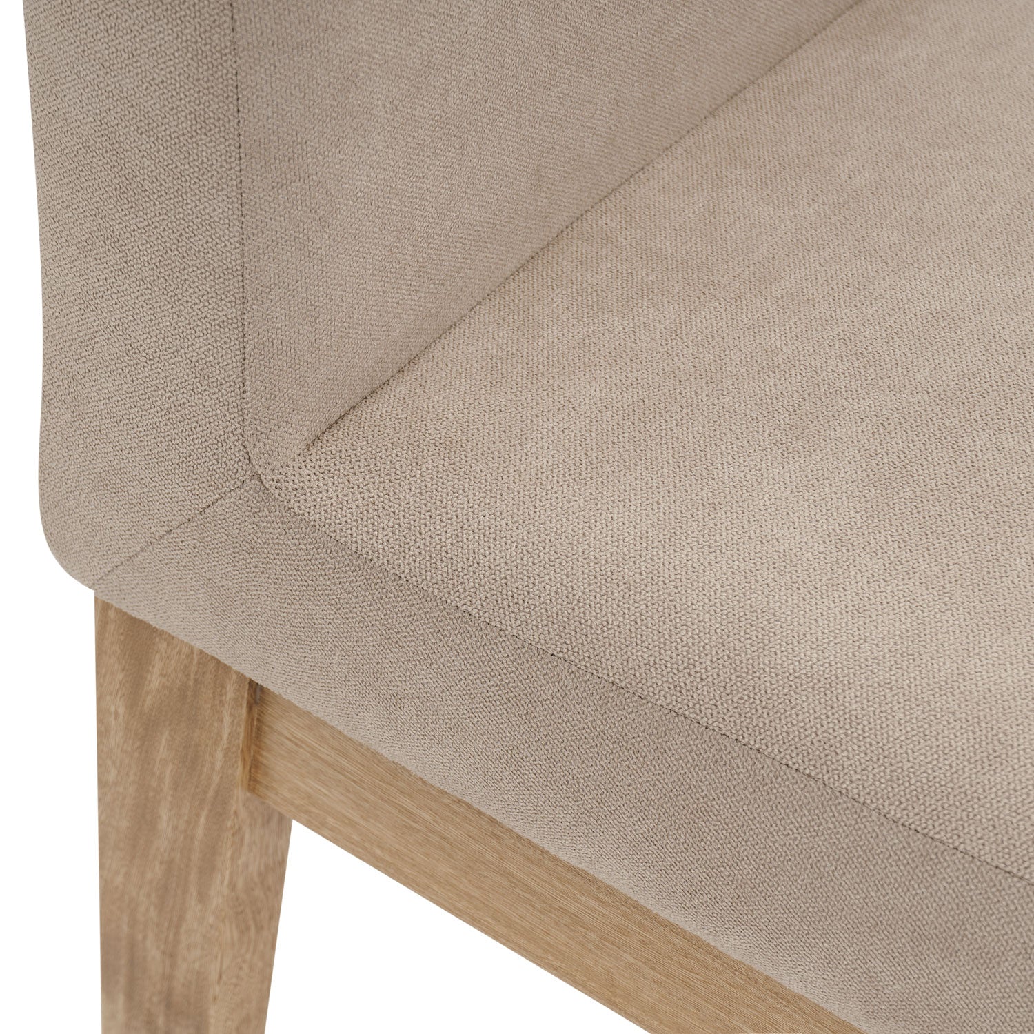 Comedor 4 Puestos Cannes Microfibra Camel, Natural