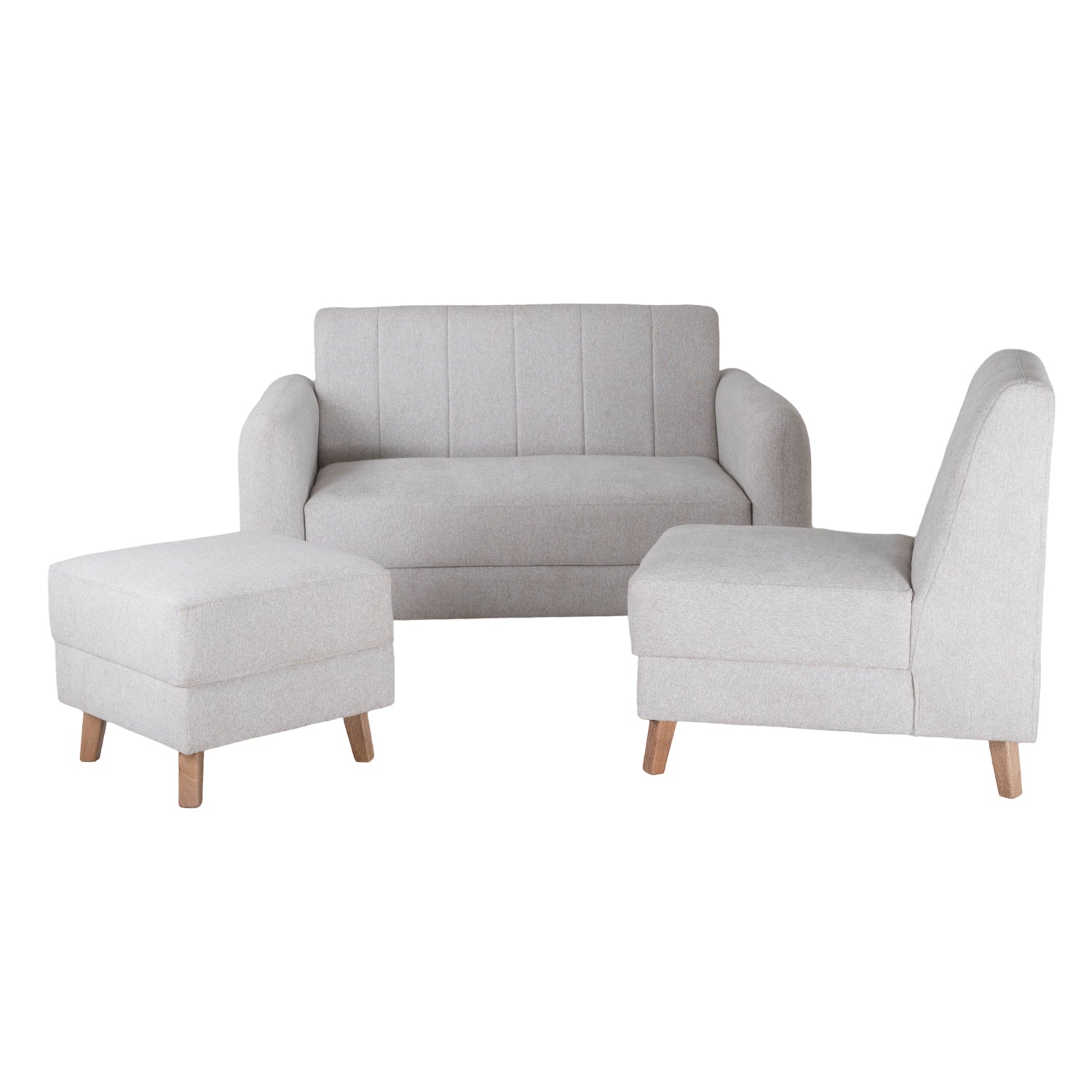 Juego de Sala Alissa Lino Verona Beige, Natural