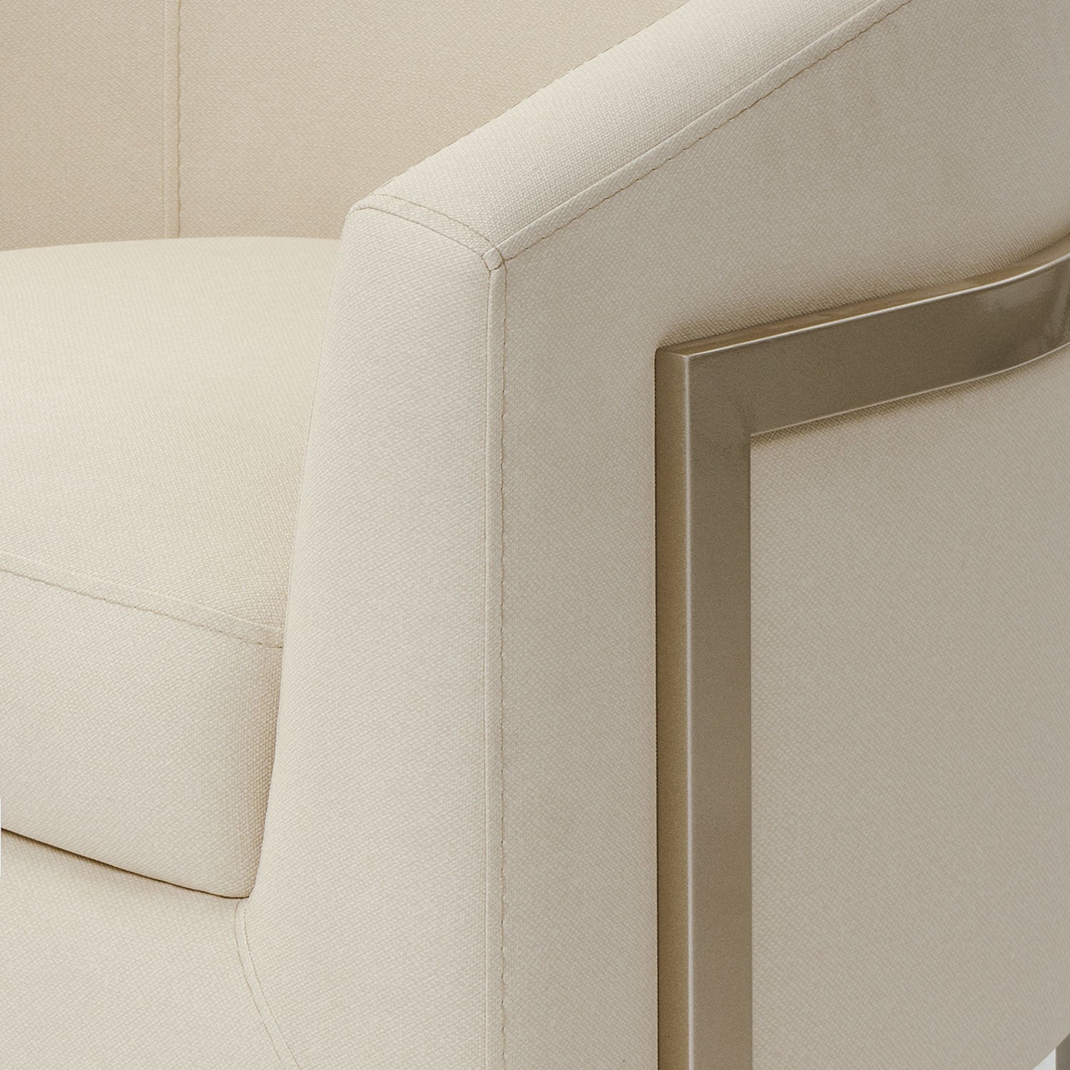 Poltrona Berlin Eurolino Preston Marfil, Champaña