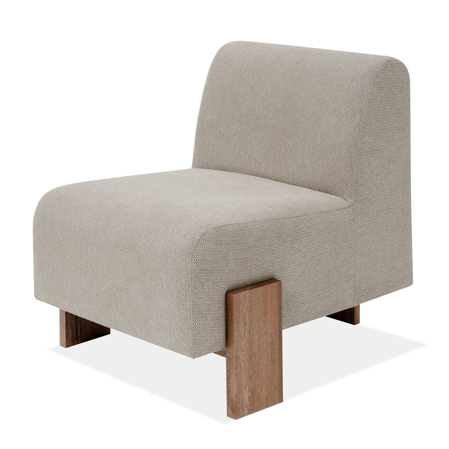 Poltrona Denver Lino Taupe, Natural