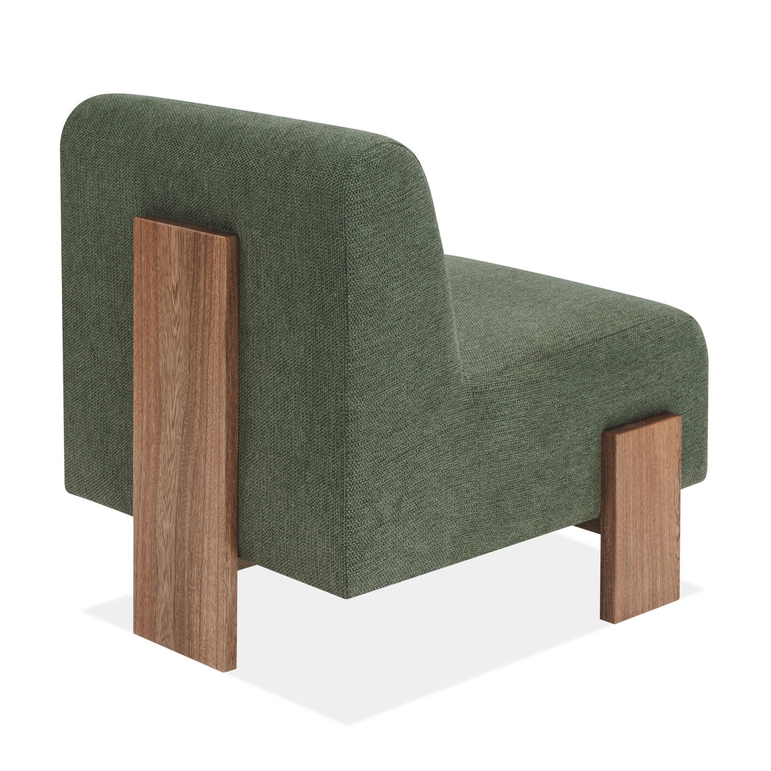 Poltrona Denver Lino Verde, Natural