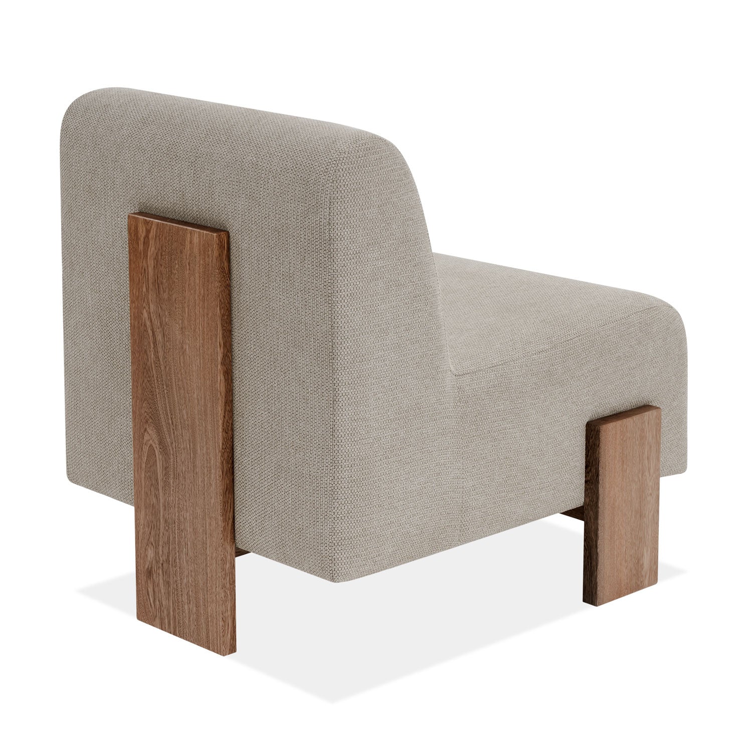 Poltrona Denver Lino Taupe, Natural