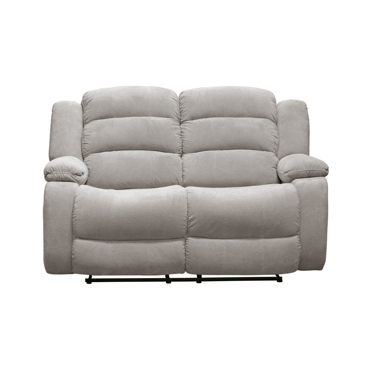 Sofá Reclinable 2 Puestos Nico Microfibra Beige