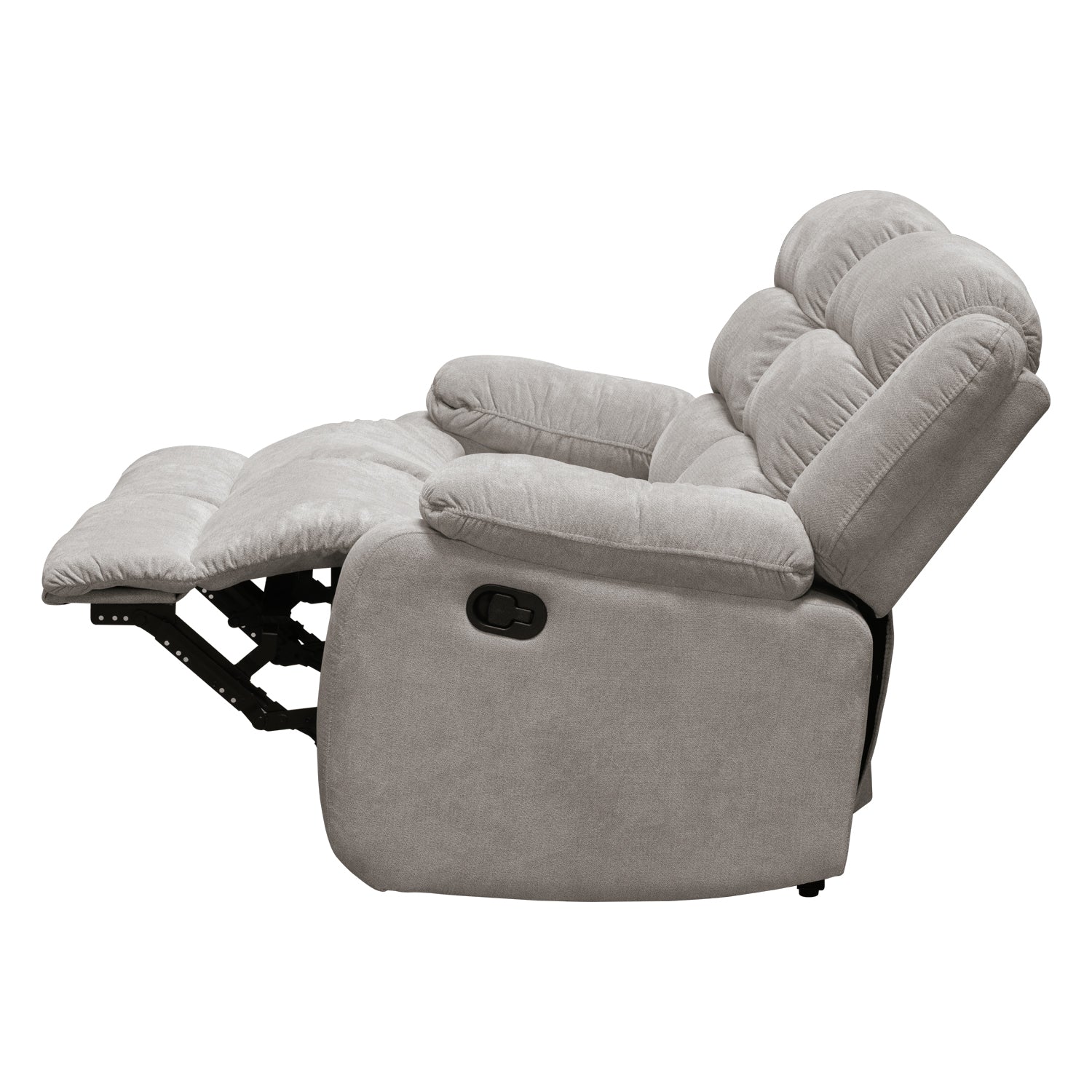 Sofá Reclinable 2 Puestos Nico Microfibra Beige