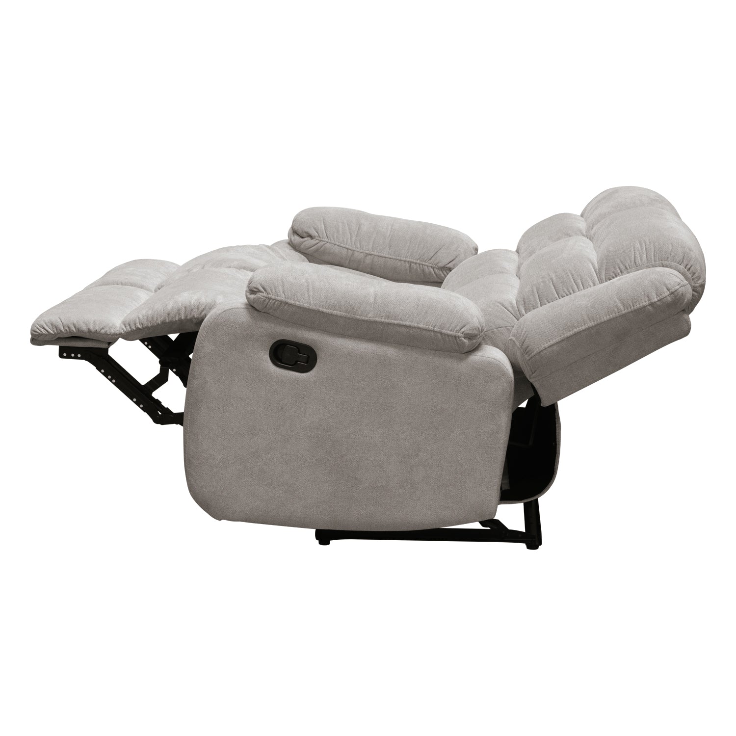 Sofá Reclinable 2 Puestos Nico Microfibra Beige