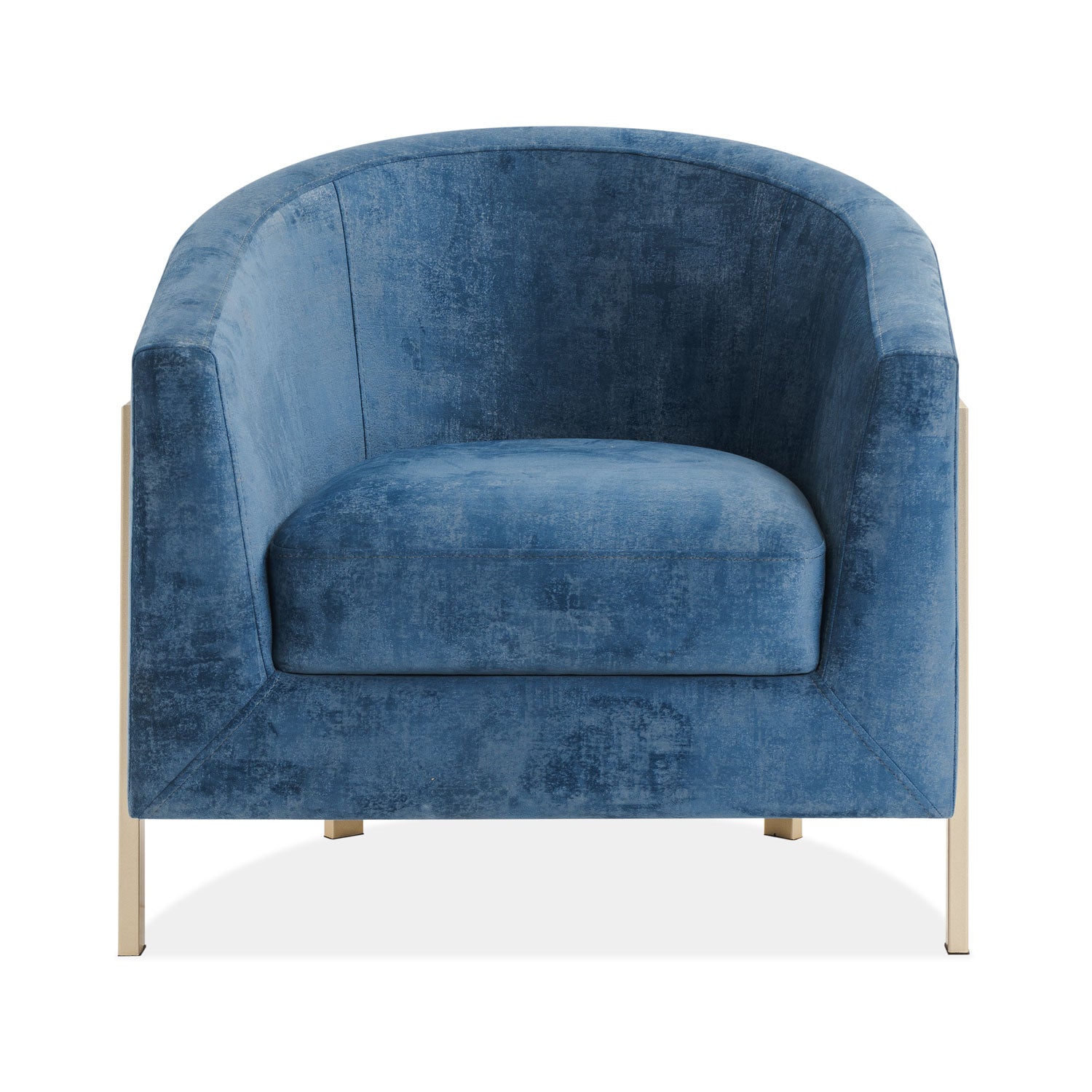 Poltrona Berlin Velvet Luxury Navy, Champaña