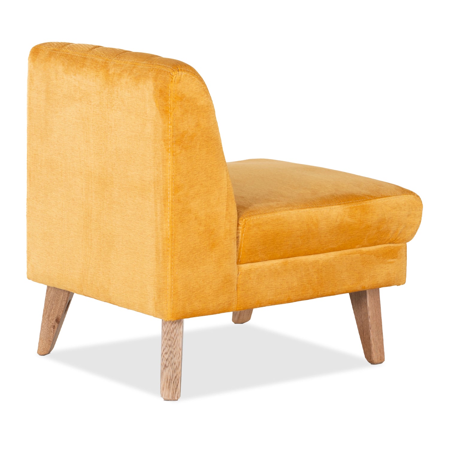 Poltrona Lugo Velvet Suprema Ginger, Natural