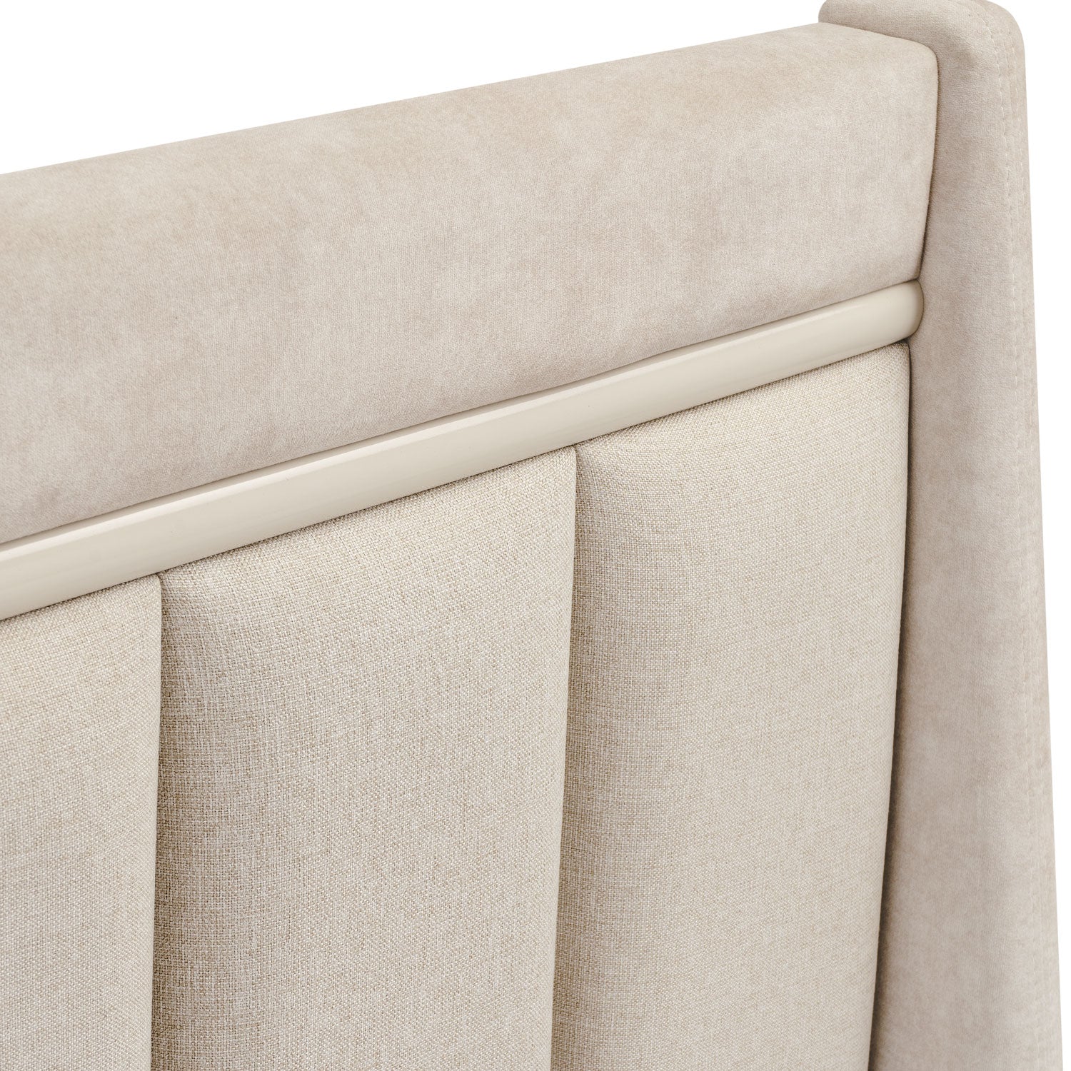 Cama Semi Doble Tiana Crudo, Greige