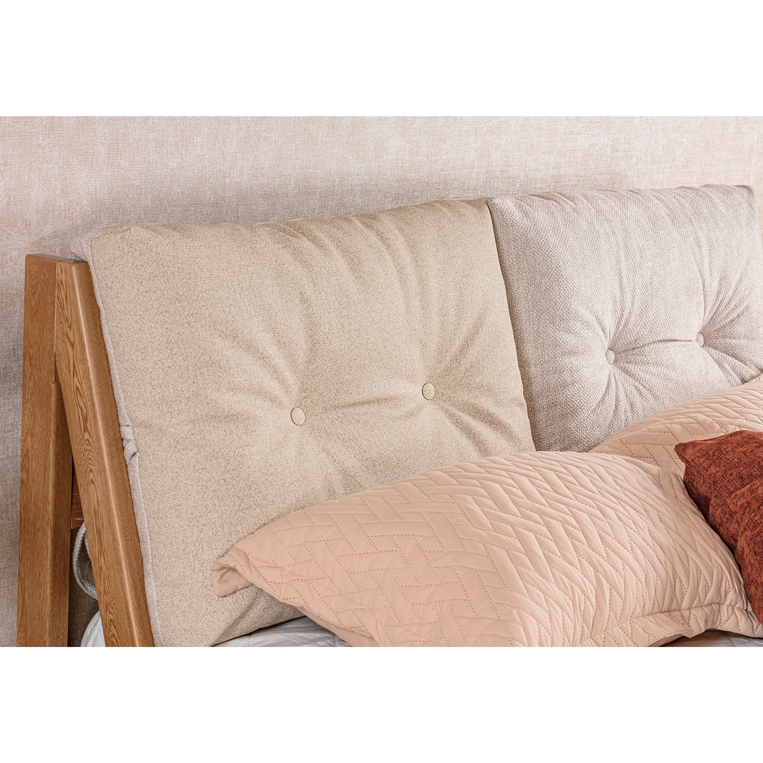 Cama Queen Alky Crudo, Natural