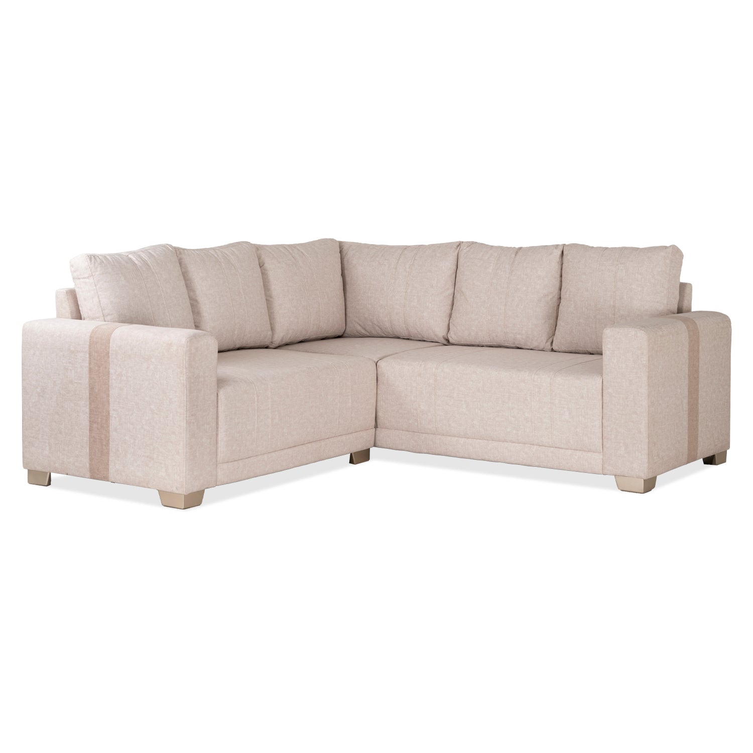 Sala en L Mark Idilio Beige, Taupe y Champaña