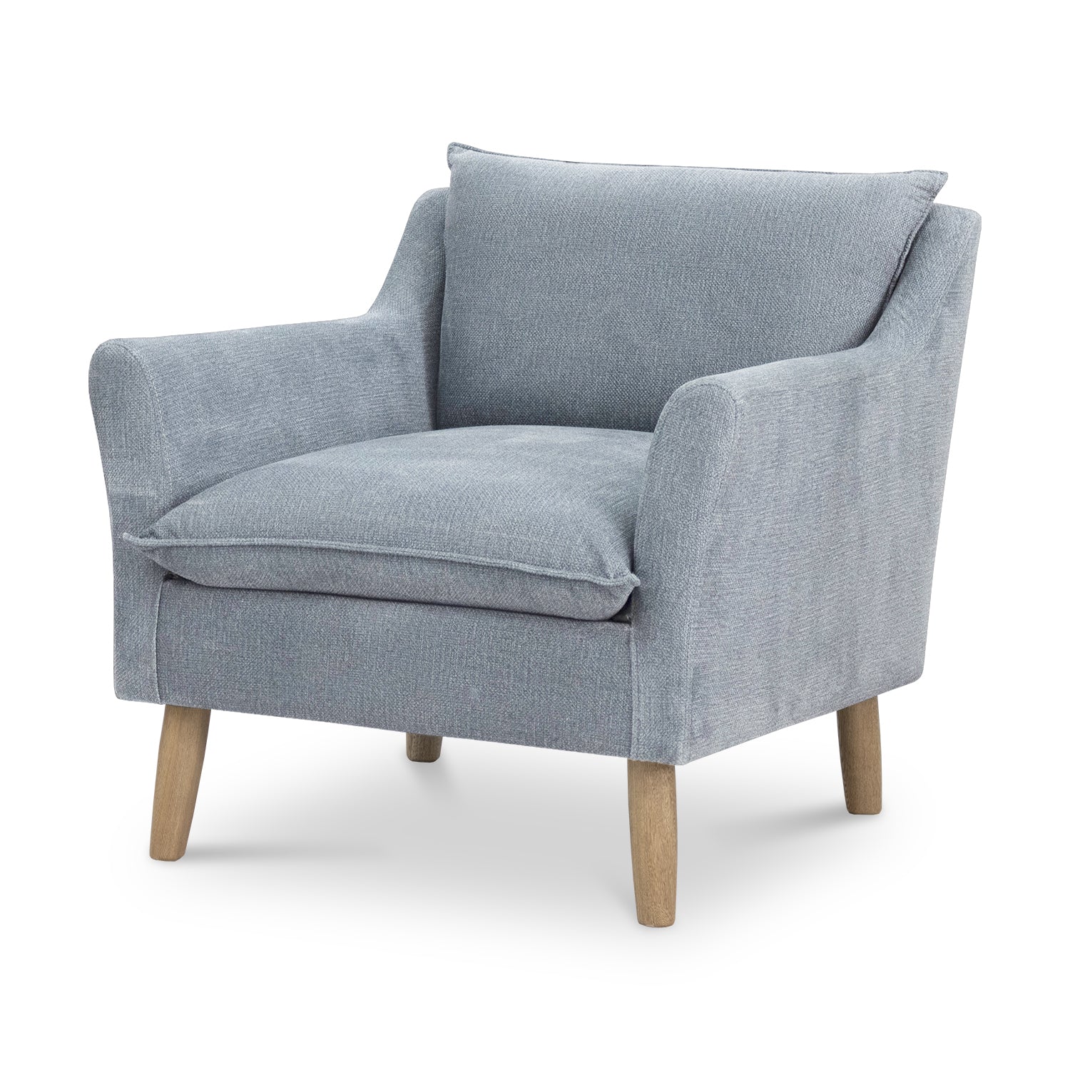 Poltrona Vicco Velvet Chalet Acero, Natural