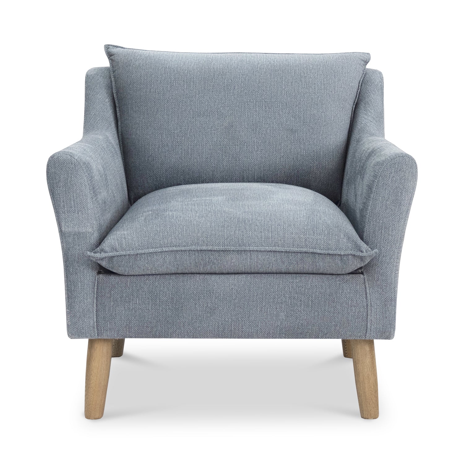Poltrona Vicco Velvet Chalet Acero, Natural