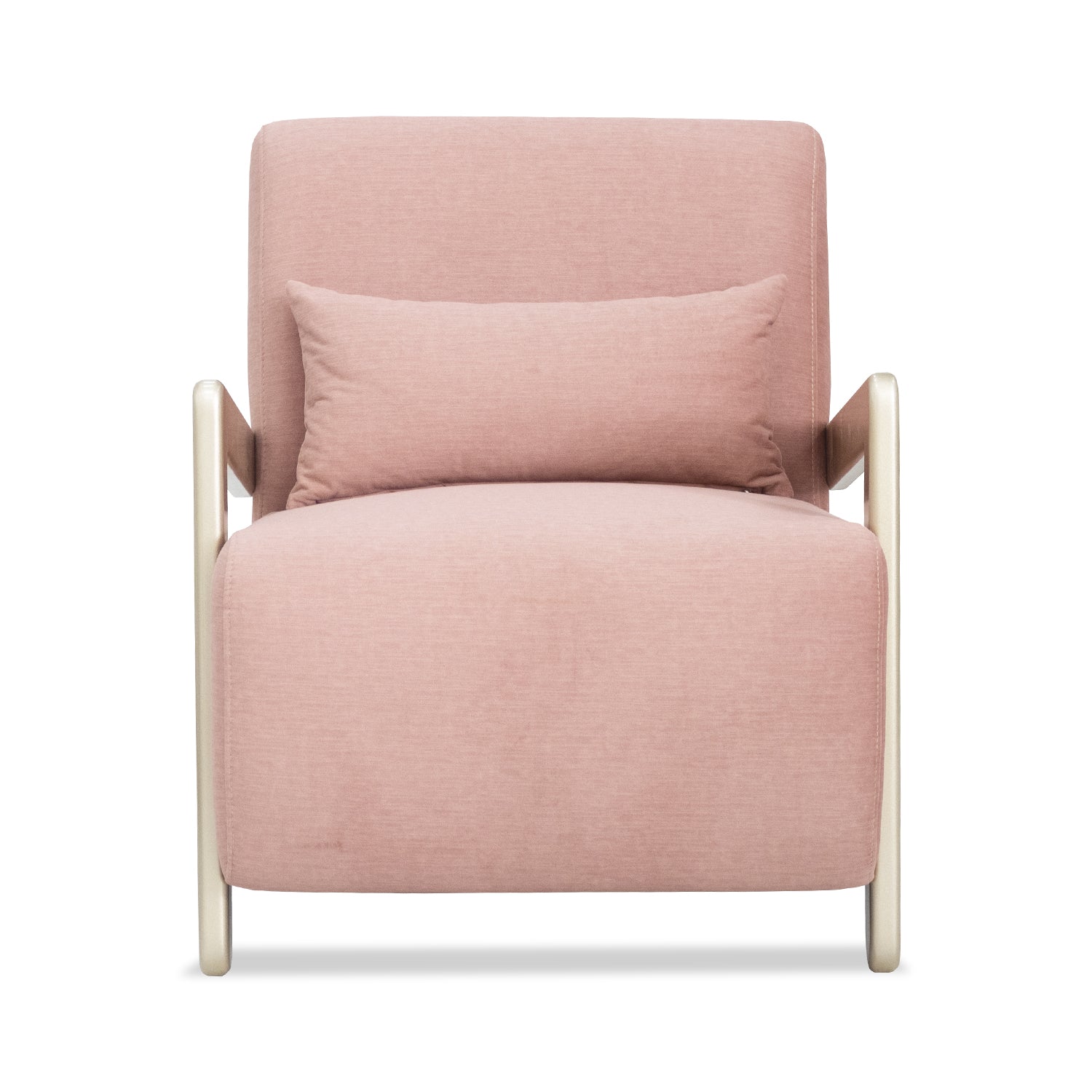 Poltrona Gaudi Velvet Stanley Coral, Champaña