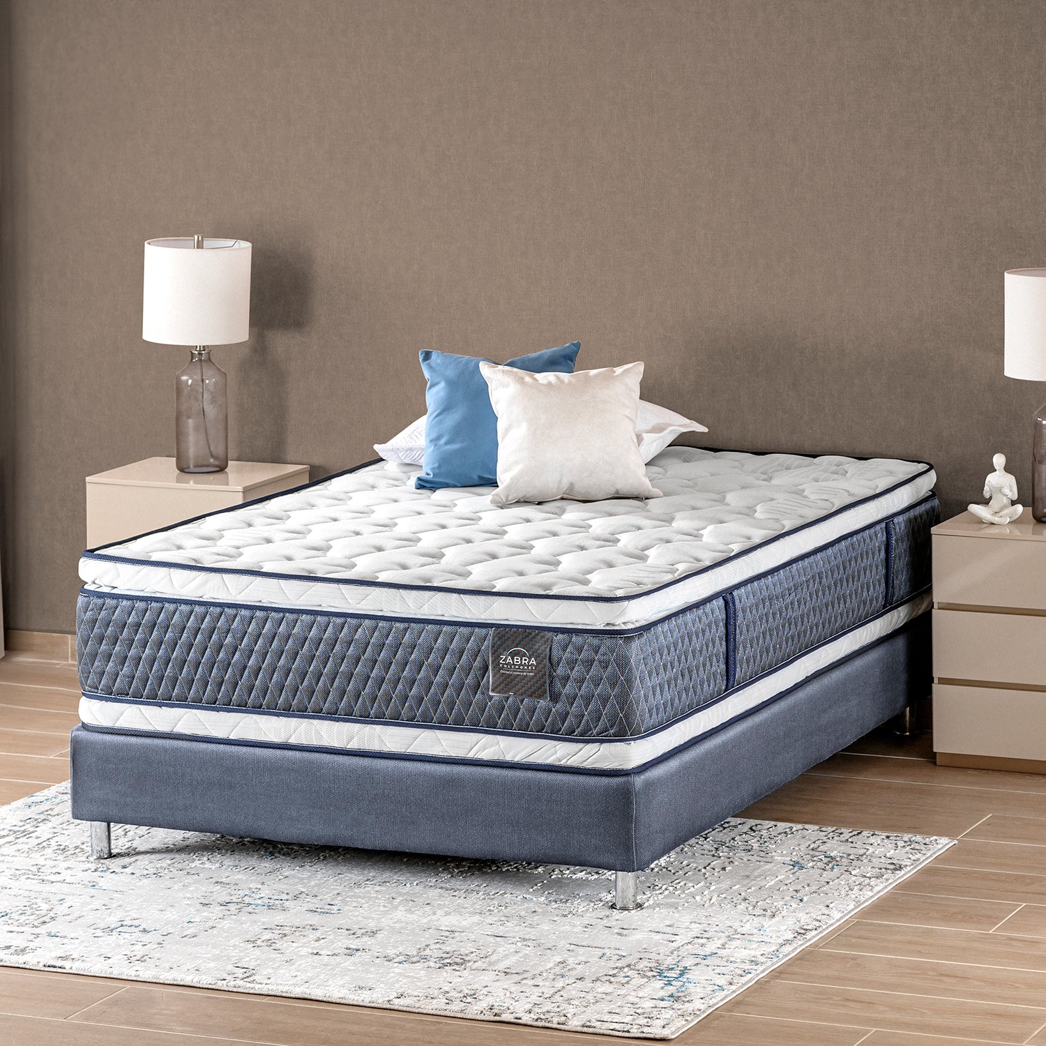 Colchón Semi Doble Dinamic Doble Euro Top (Garantia 10 Años)