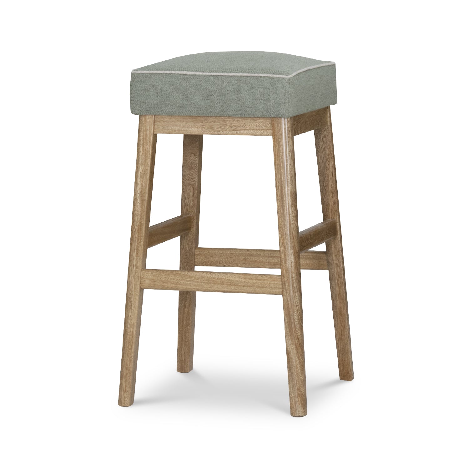 Silla Para Barra Dalton Lino Verona Oliva, Natural