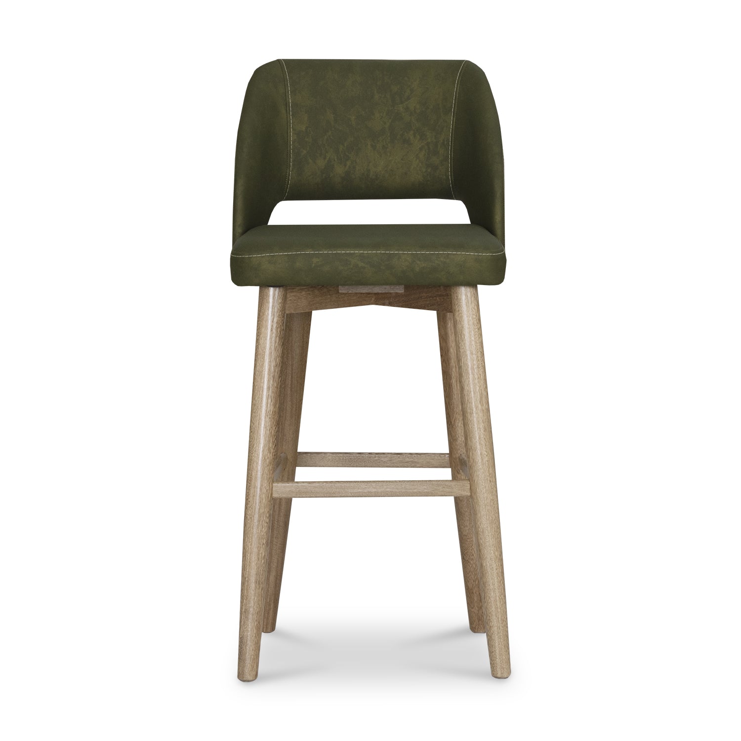 Silla para Barra Camille Eurolino Hyggen Verde, Natural