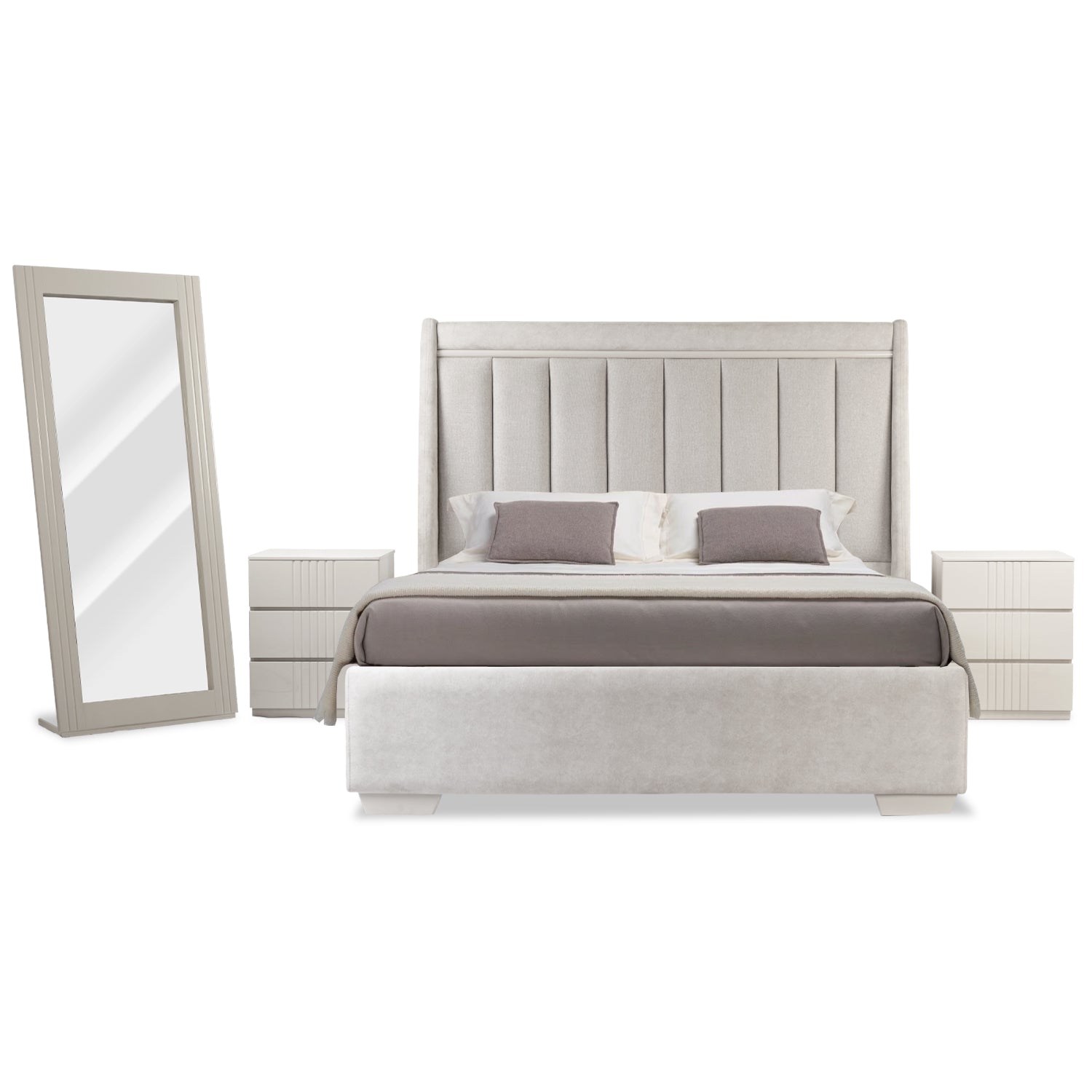 Cama Queen Tiana Crudo, Champaña