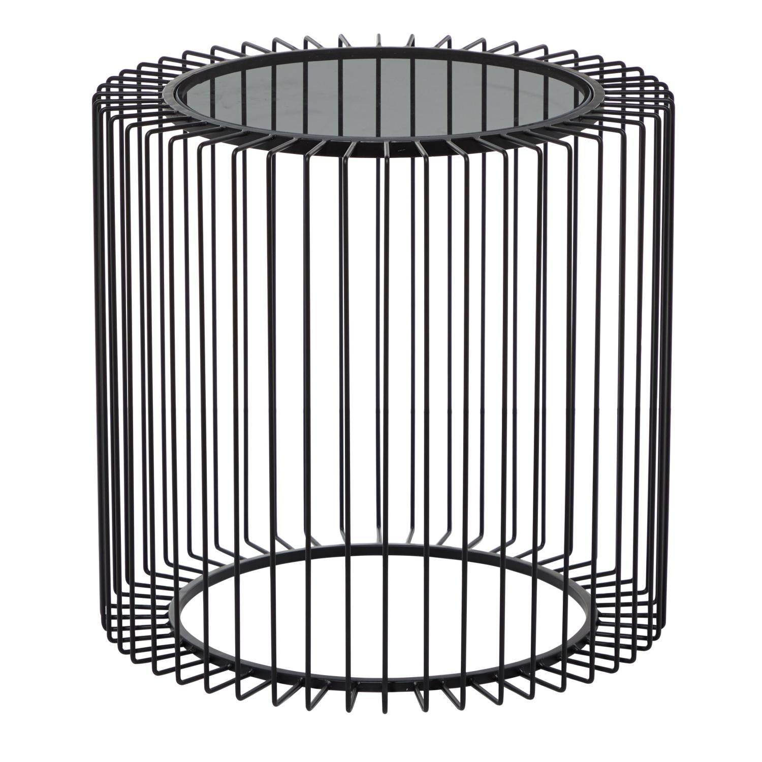 Mesa Auxiliar Fler 50X50X48 Negro Metal