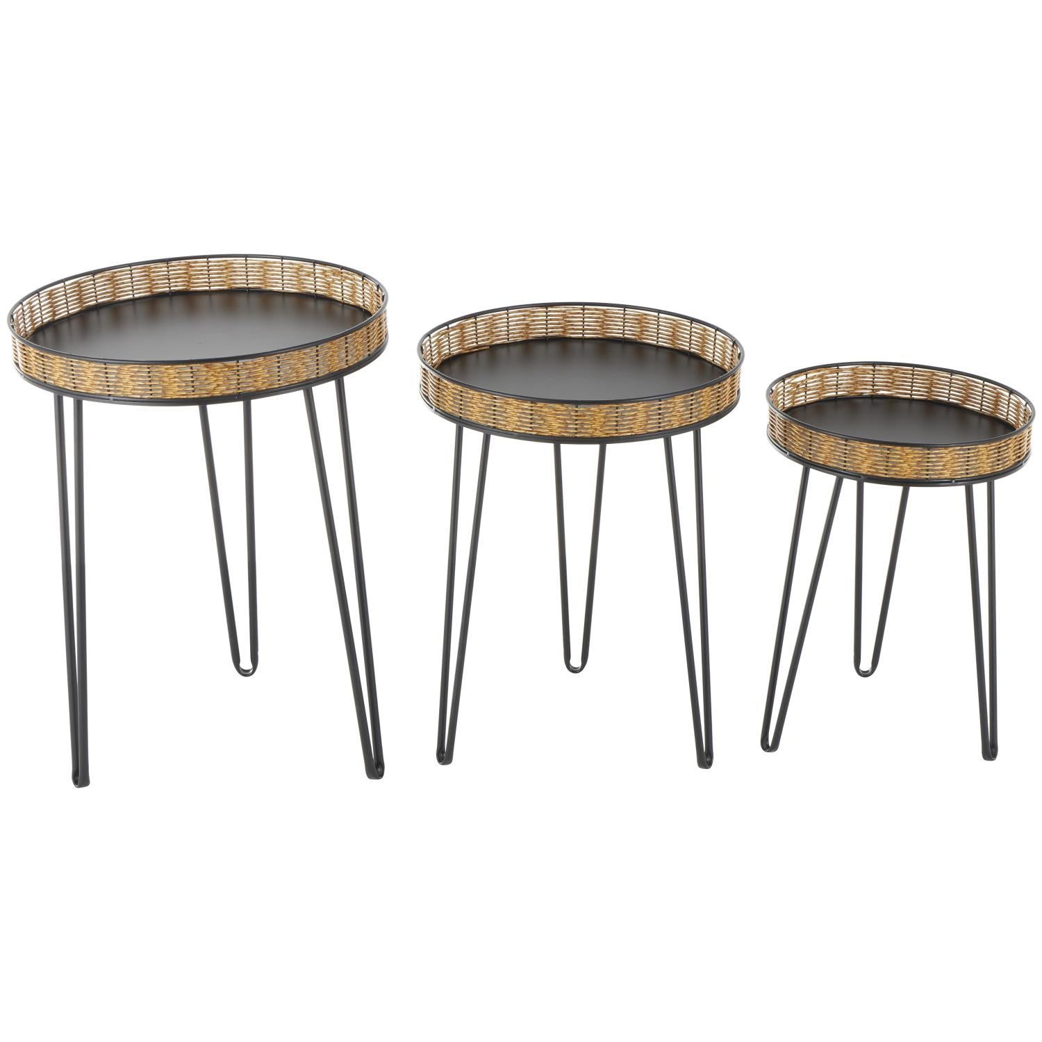 Mesa Auxiliar Tom Metal Tejido Setx3
