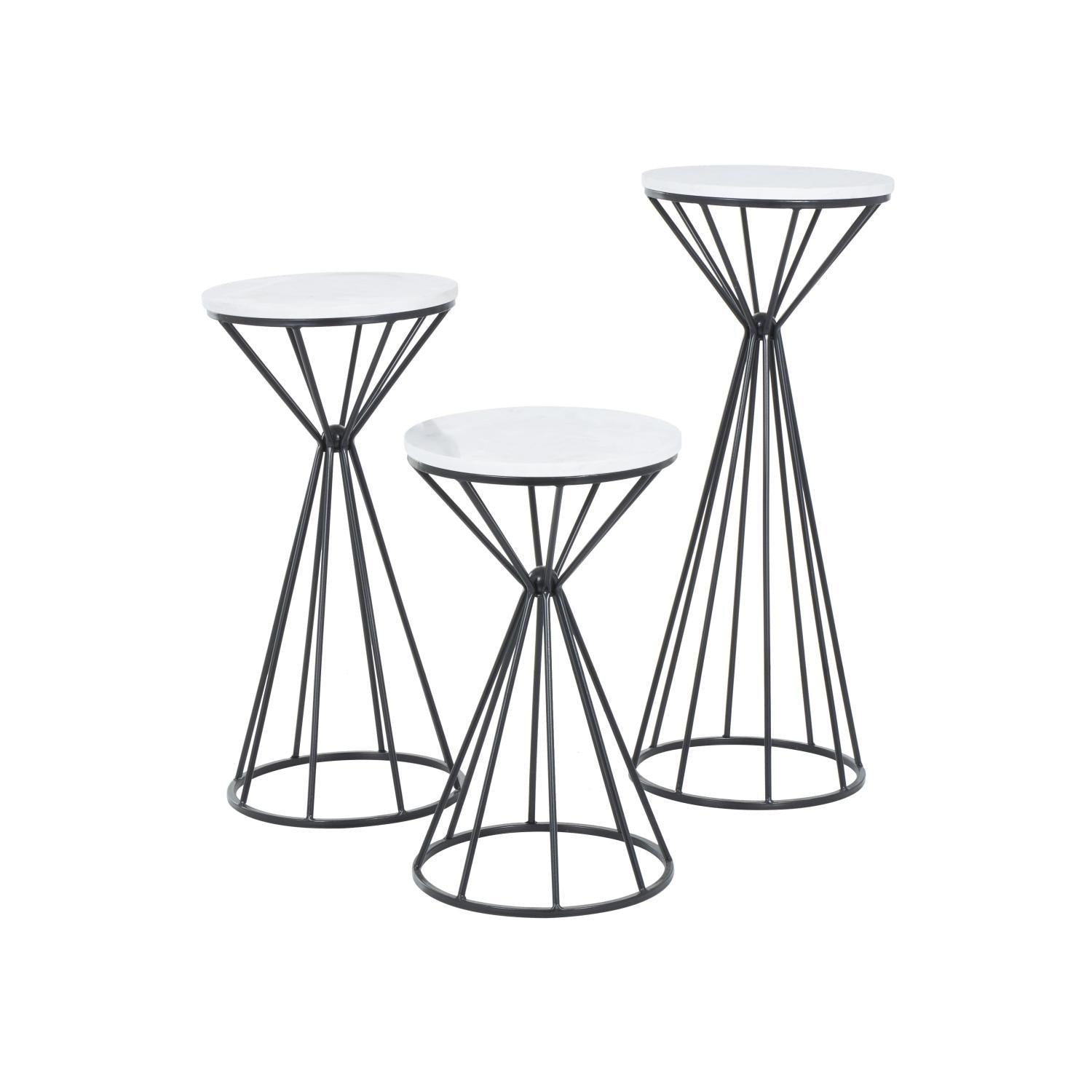 Mesa Auxiliar 76X30 Negro Lara Setx3