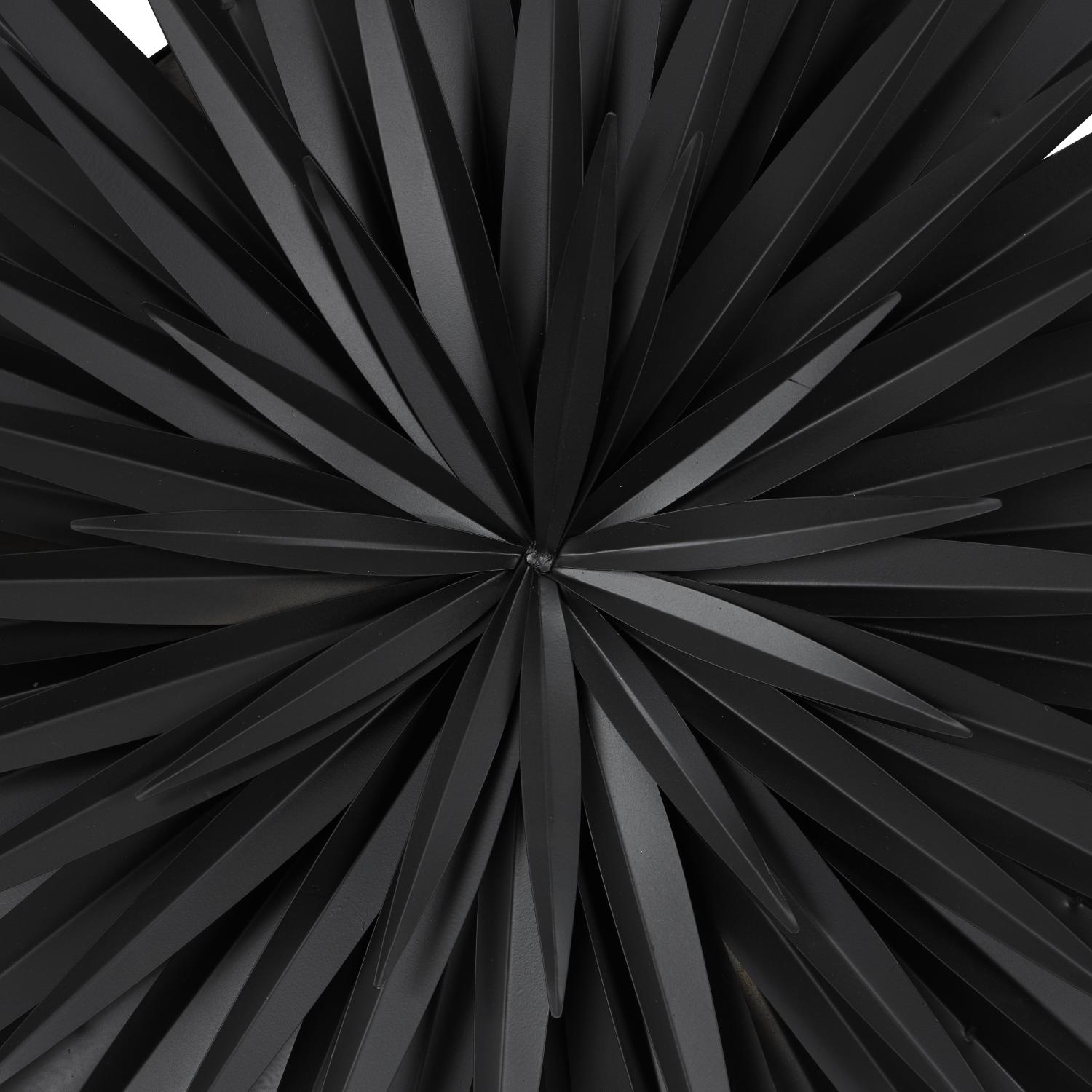 Apliques 90X90X6 Negro Flor