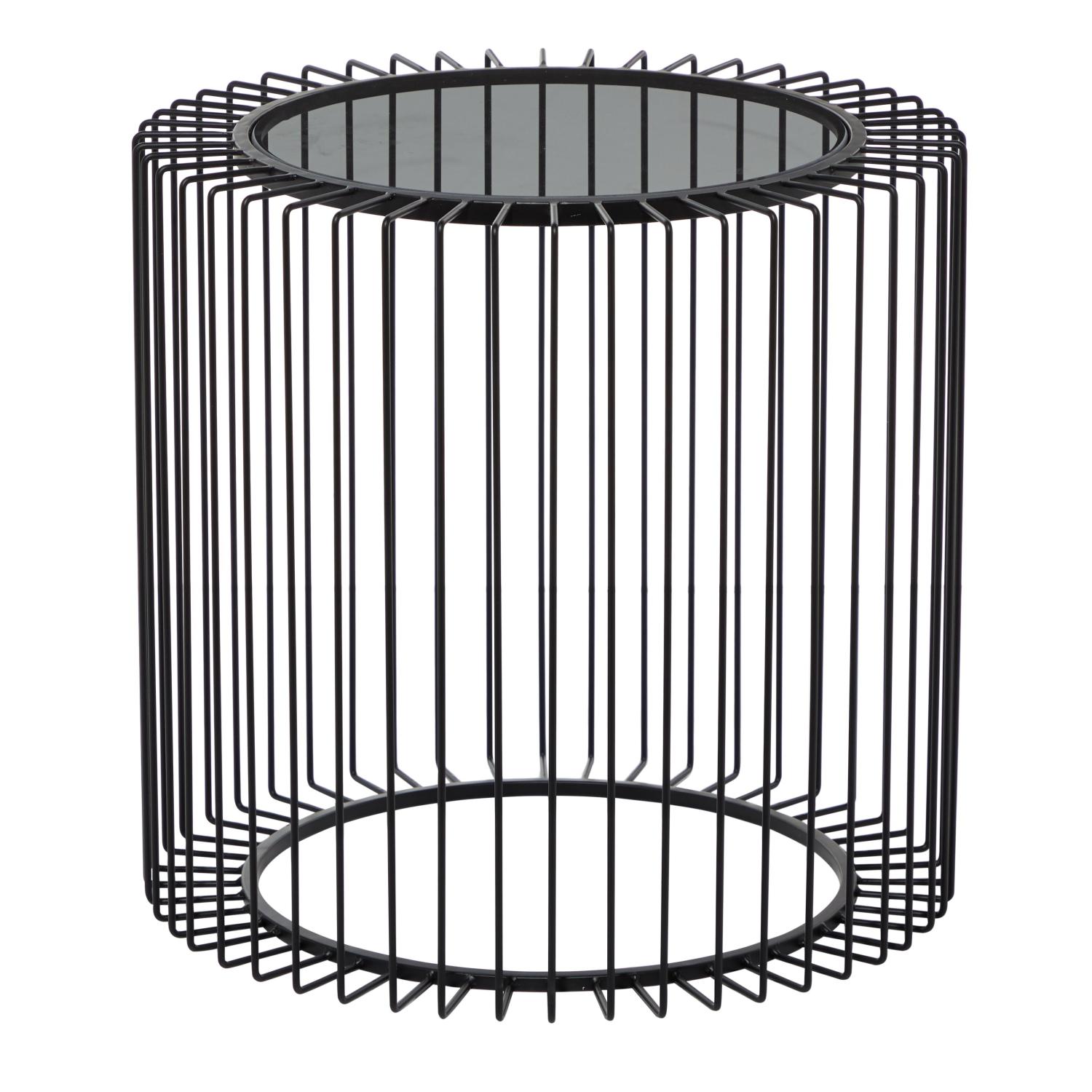 Mesa Auxiliar Fler 50X50X48 Negro Metal