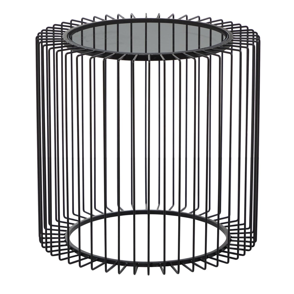 Mesa Auxiliar Fler 50X50X48 Negro Metal