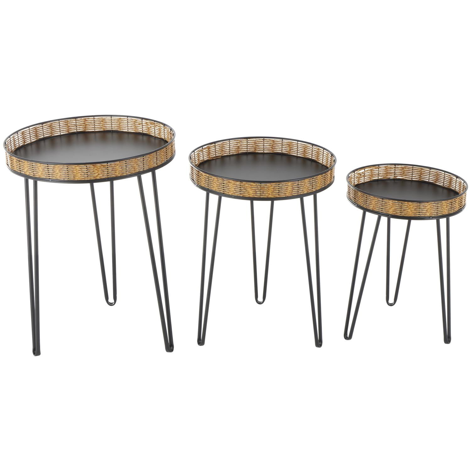 Mesa Auxiliar Tom Metal Tejido Setx3