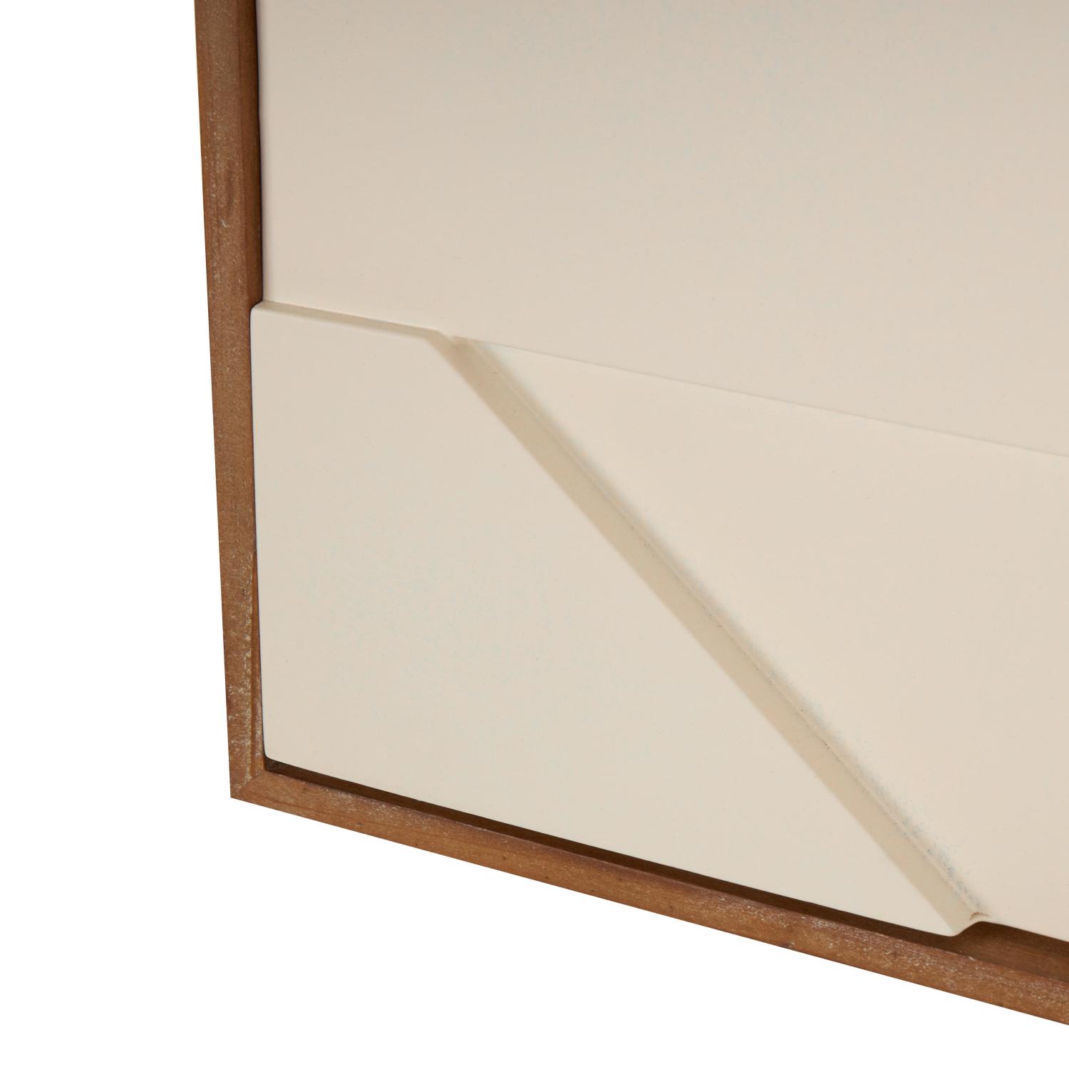 Cuadro Decorativo 76X60X3 Beige Geometria Abstracta