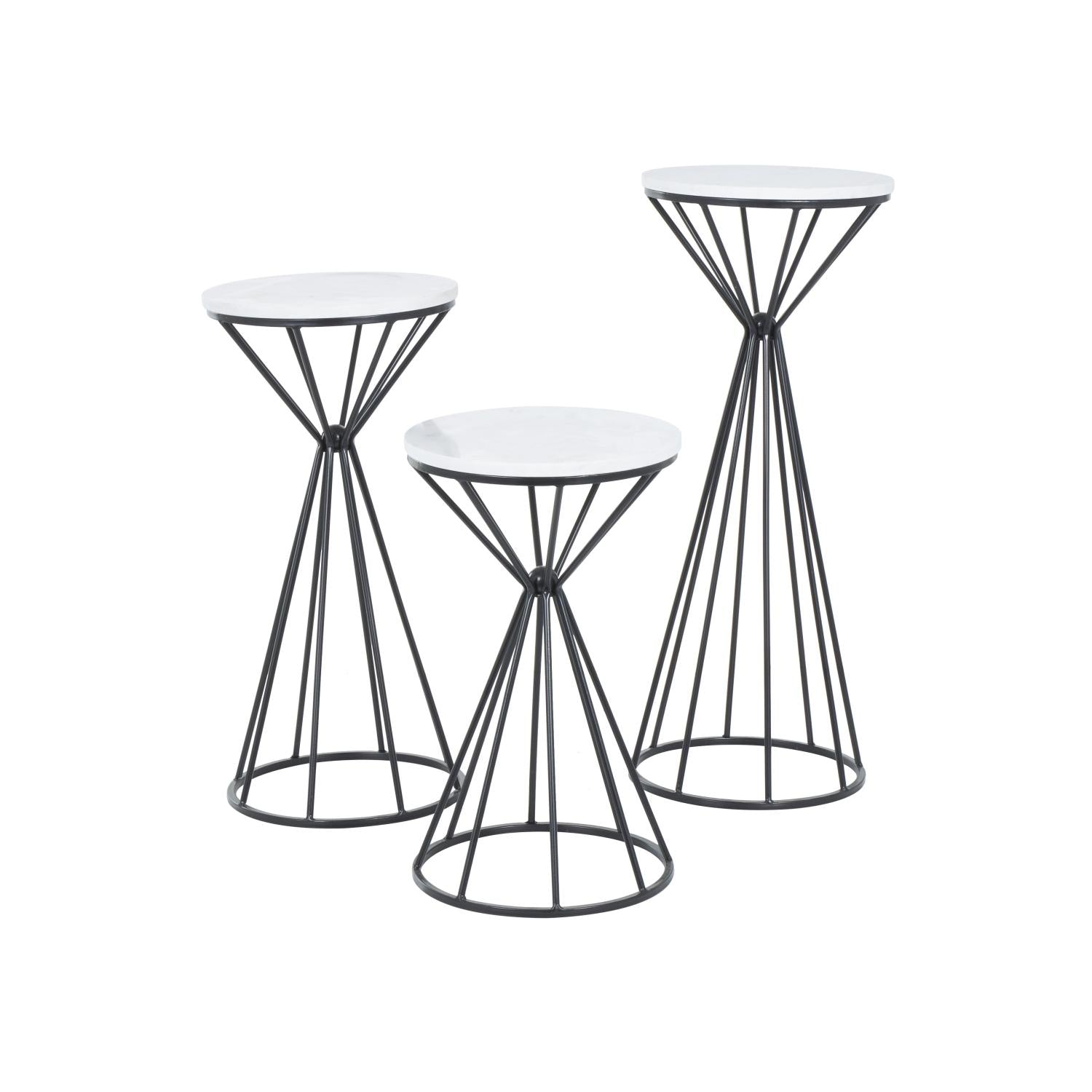 Mesa Auxiliar 76X30 Negro Lara Setx3