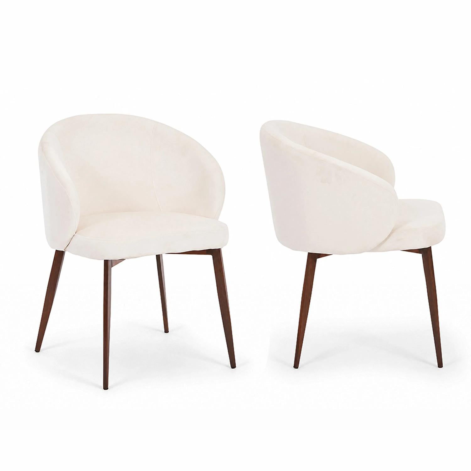 2 Sillas de Comedor Thian Velvet Beige