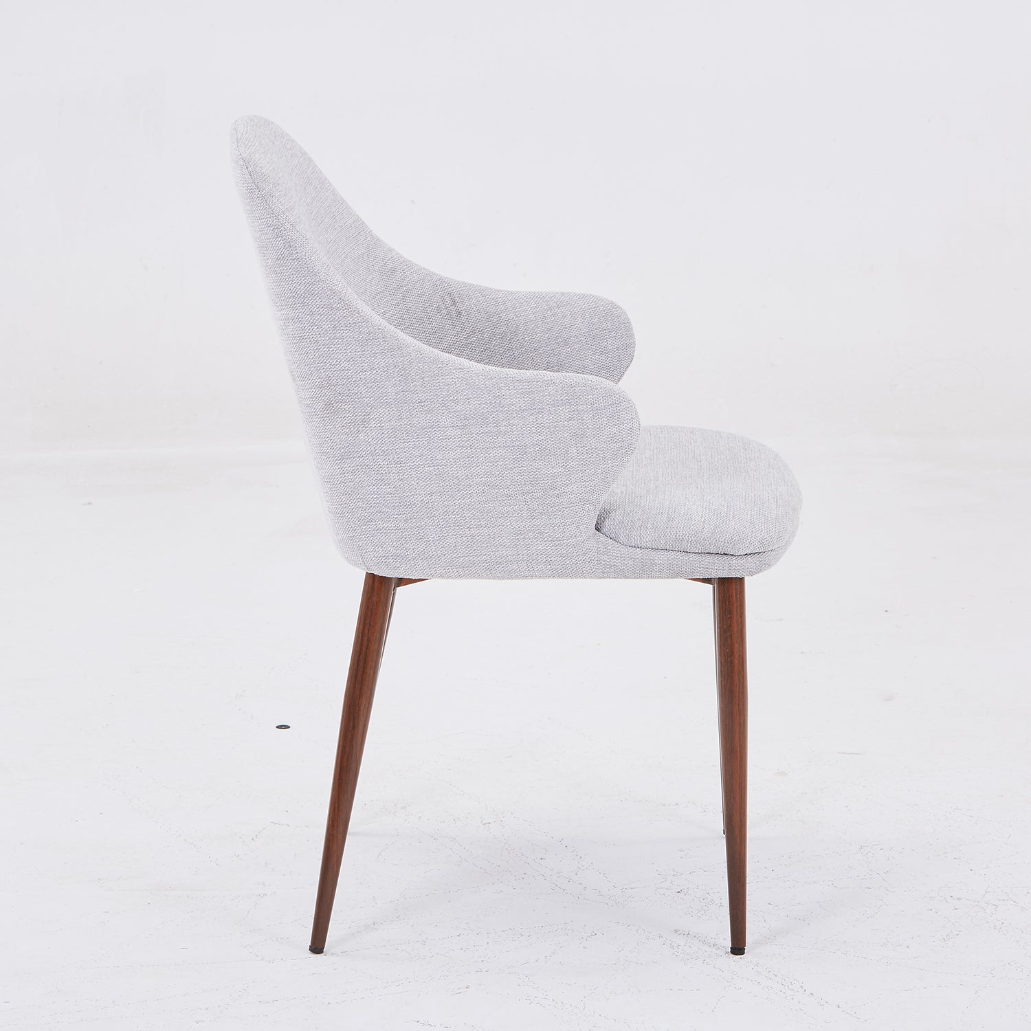 Silla Comedor Thanos Lino Gris Claro Setx2
