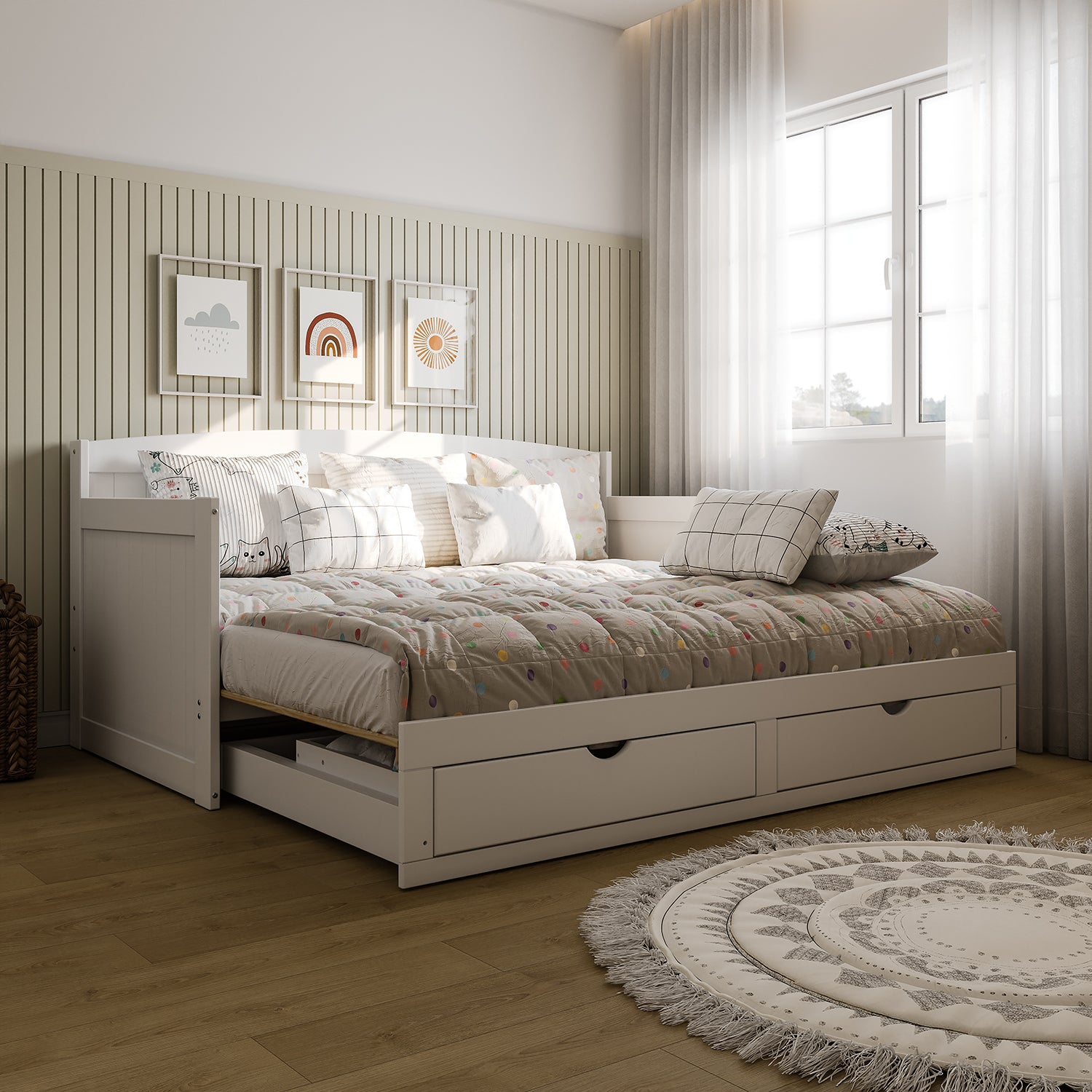 Cama Nido 0.90 Dayton Blanco