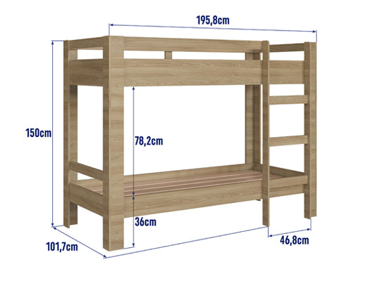 Camarote 0.90 Bonai Natural
