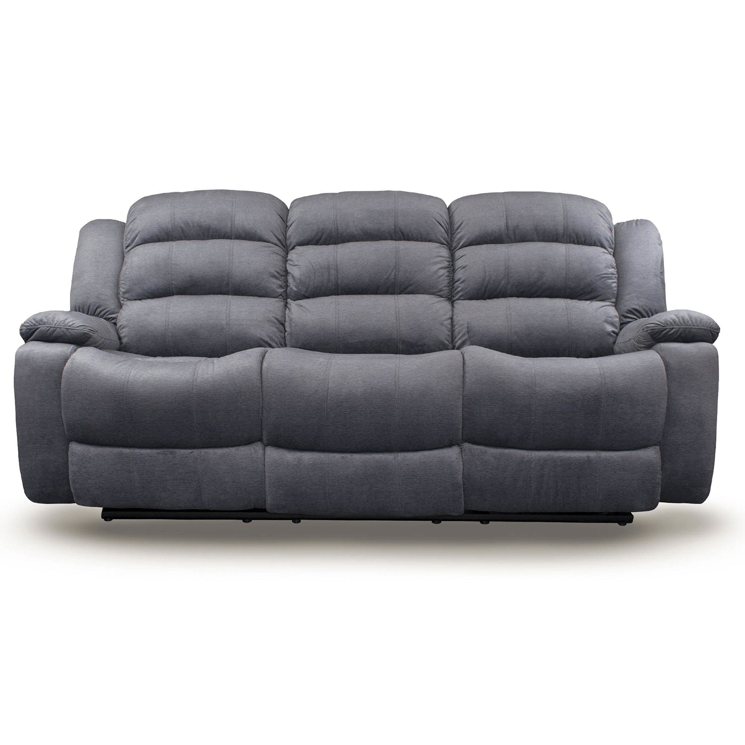 Sófa Reclinable 3 Puestos Nico Velvet Gris