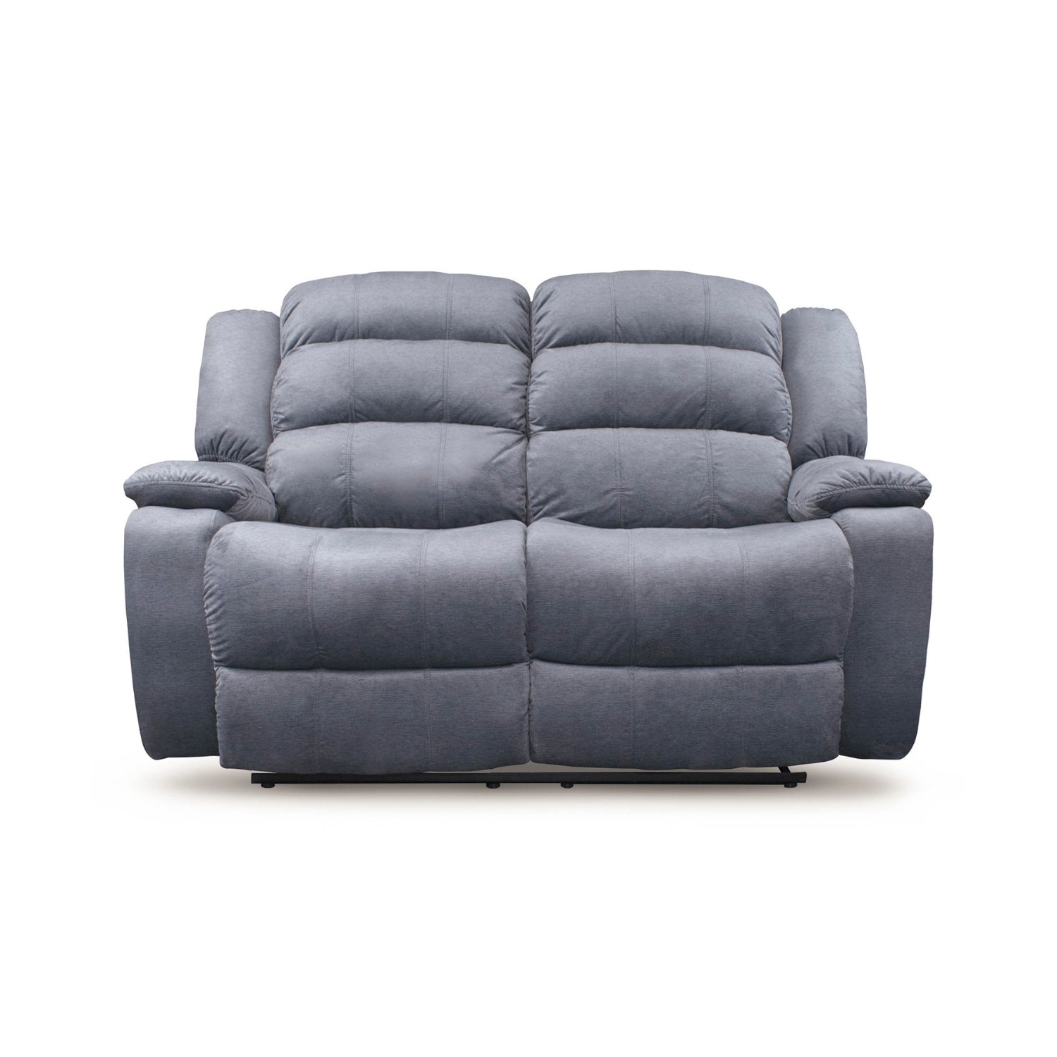 Sófa Reclinable 2 Puestos Nico Velvet Gris*