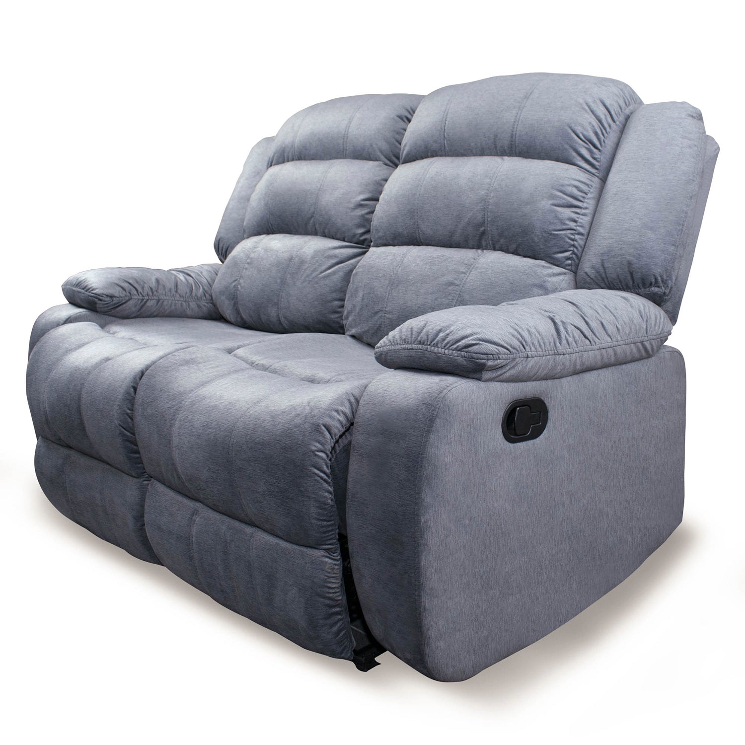Sófa Reclinable 2 Puestos Nico Velvet Gris*