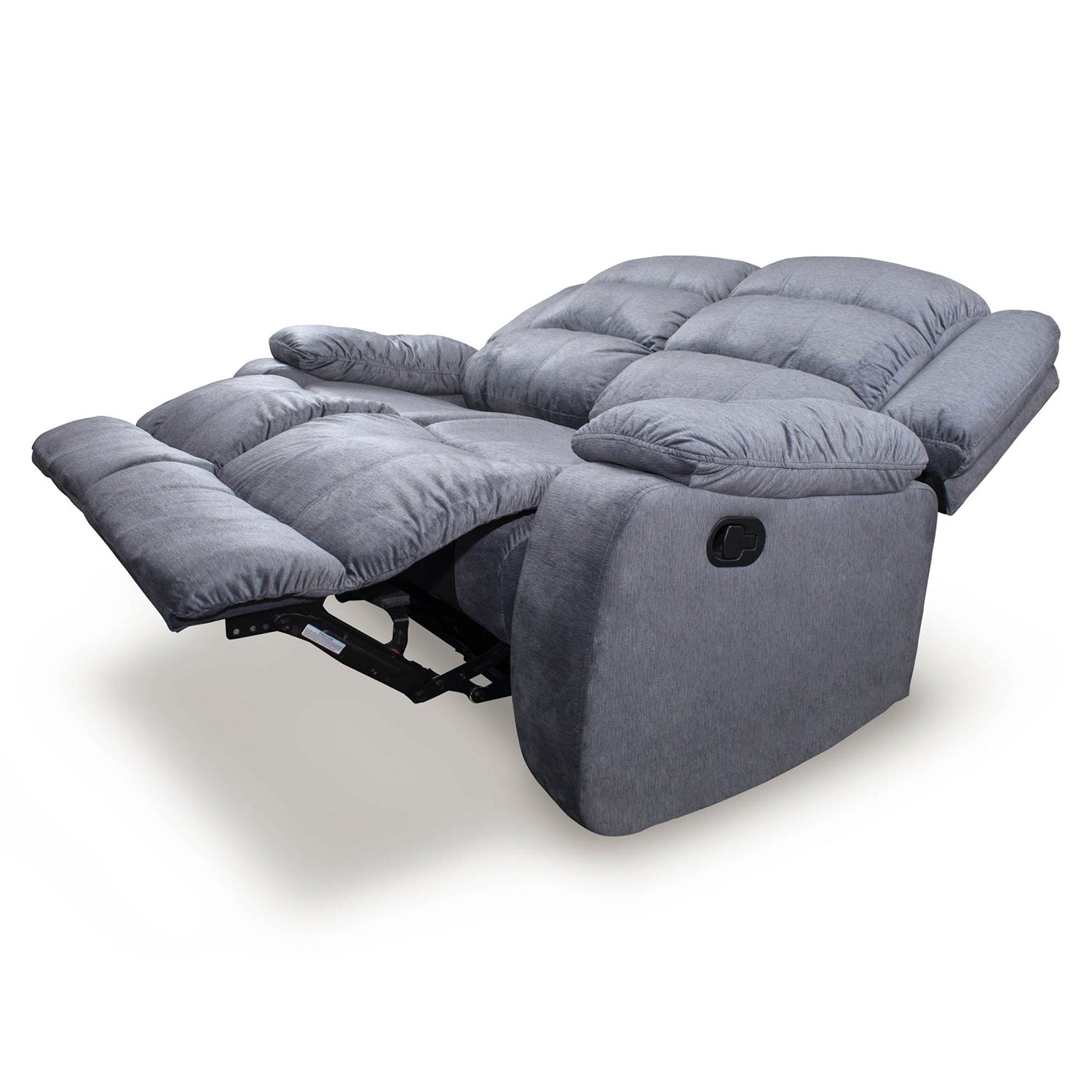 Sófa Reclinable 2 Puestos Nico Velvet Gris*