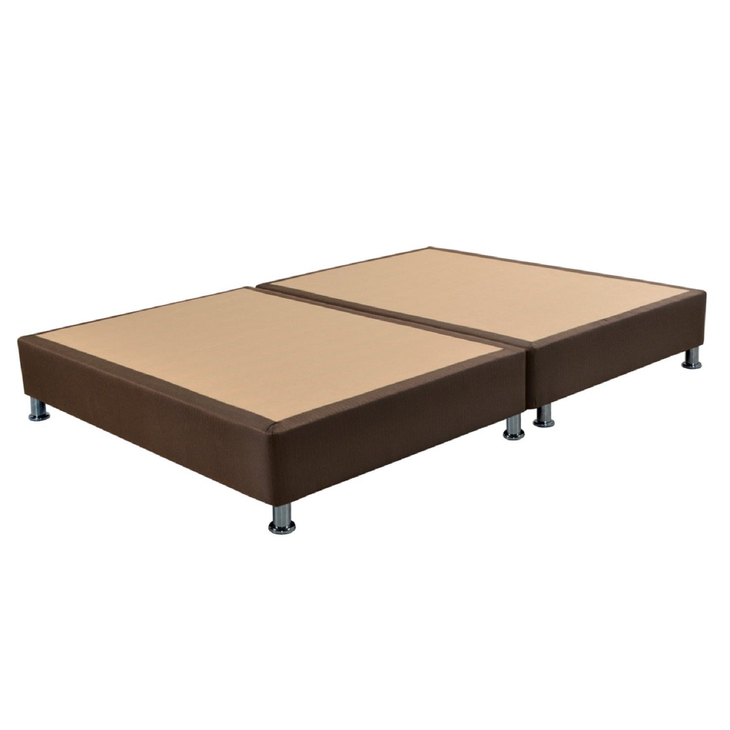 Base Cama Semi Doble Vibrant Tabaco Dividido