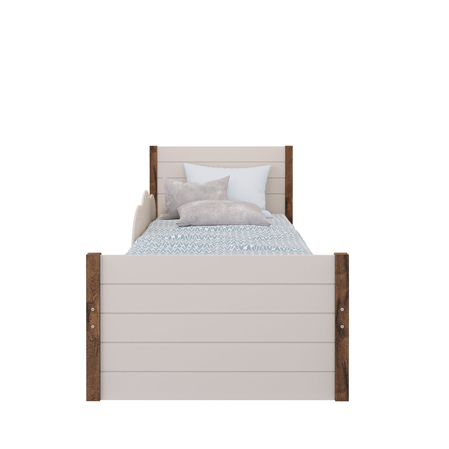 Cama Nido 1.00 Gerry Off White, Natural Oscuro*