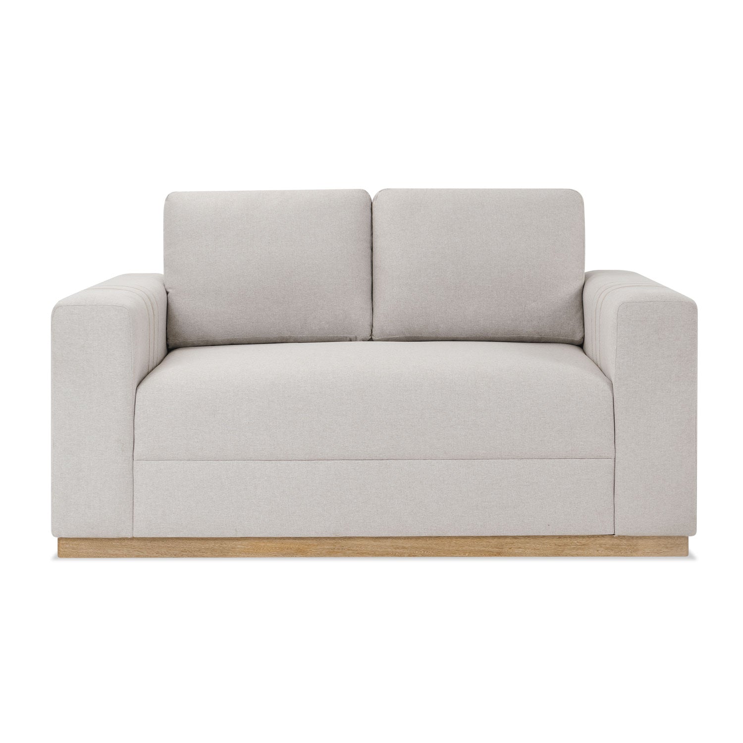Sofa 2 Puestos Montana Lino Taupe, Natural