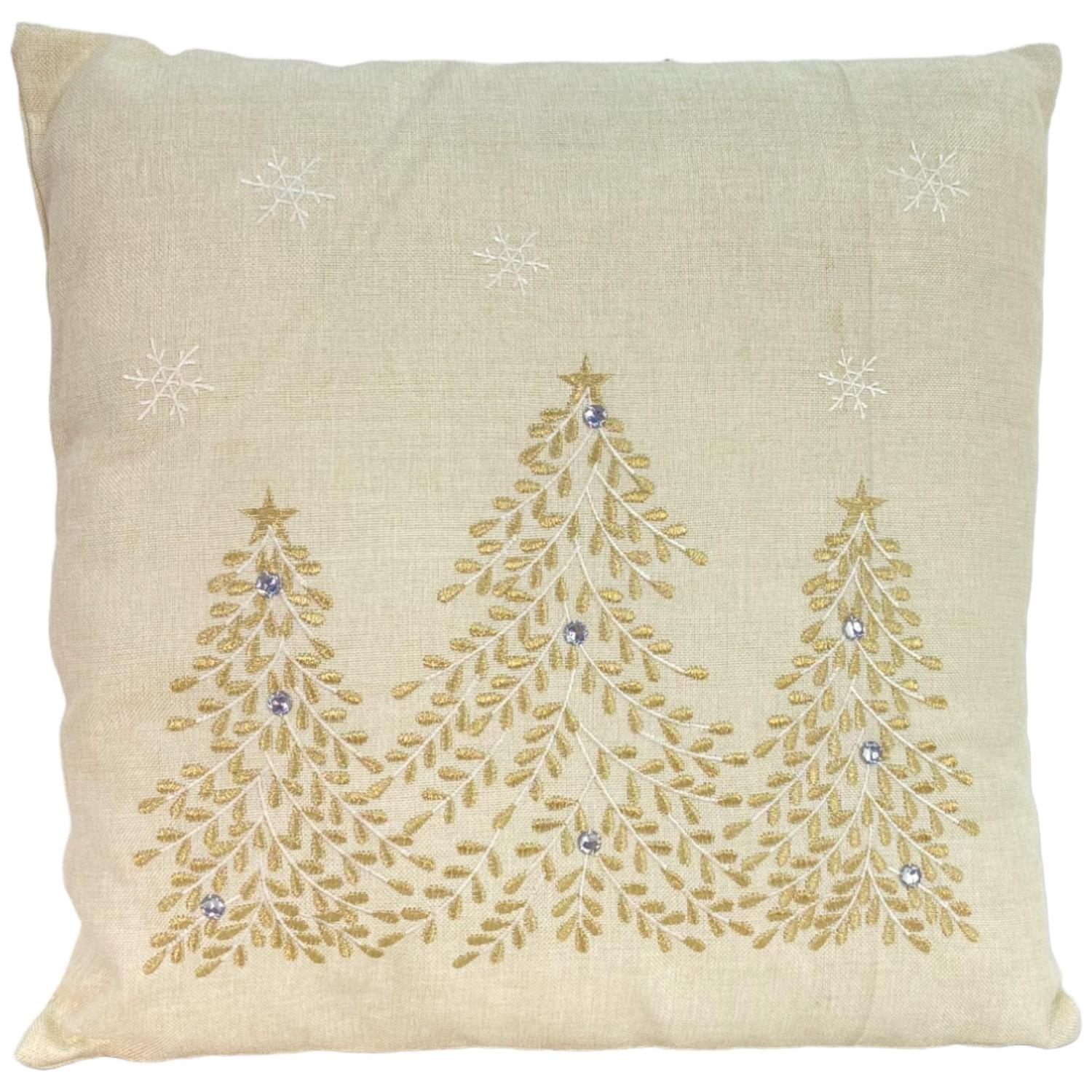 Cojin 45X45Cm Blanco Navidad F241