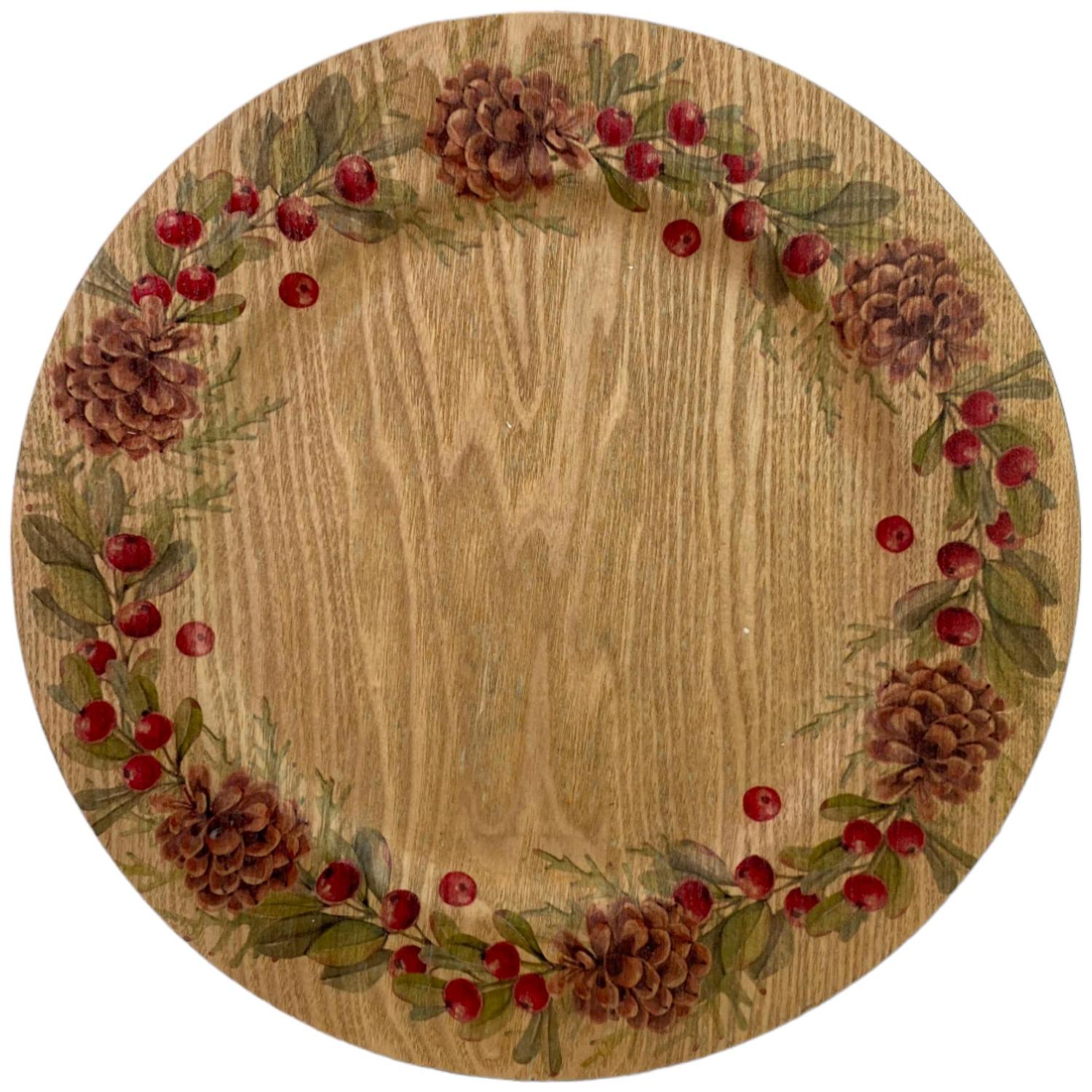 Portaplato 33X33Cm Nat Navidad  F241