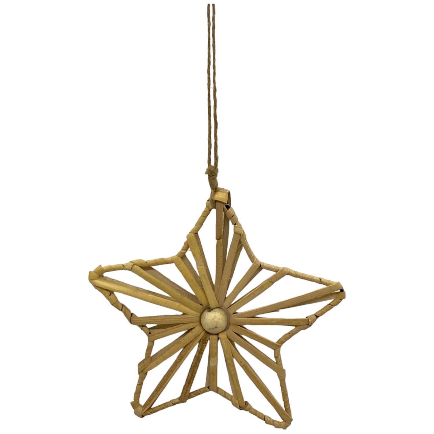 Colgante 15X15Cm Estrella Navidad   F241